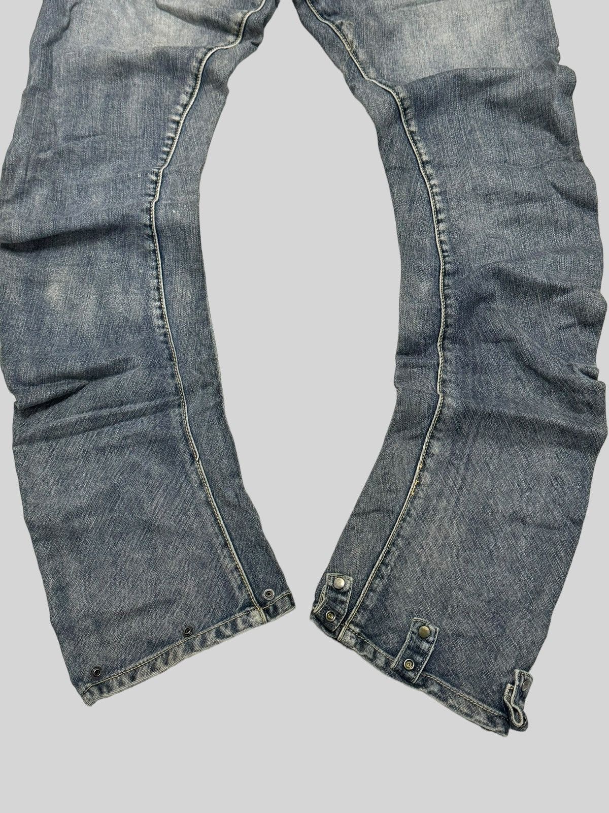 If Six Was Nine PPFM JCURVE LEG 3D POCKET ZIPPER DENIM JEANS Size US 31 - 11 Thumbnail