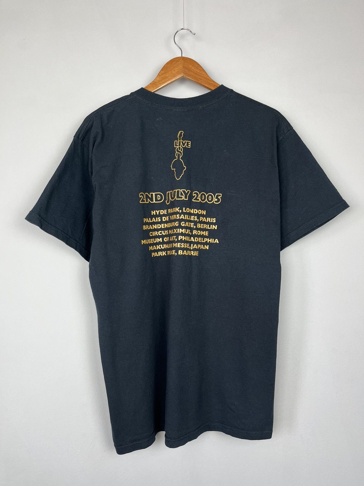 Band Tees × Vintage Live Aid Vintage Y2K Tour 2000s Tee Shirt Size US L / EU 52-54 / 3 - 6 Thumbnail