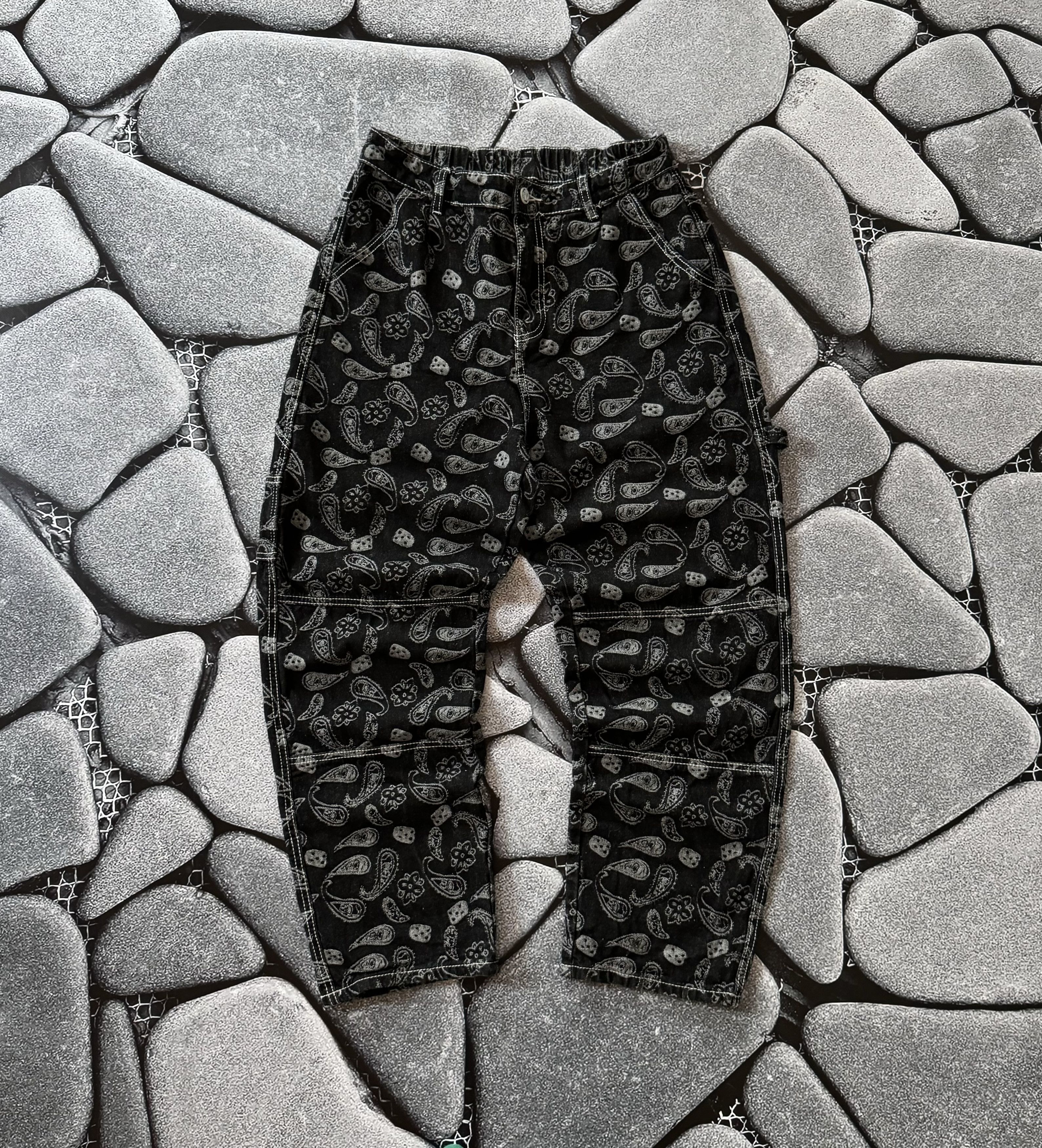 JNCO × Vintage VINTAGE HANDMADE BANDANA WORK STYLE PANTS Y2K JAPANESE Size US 30 / EU 46 - 2 Thumbnail