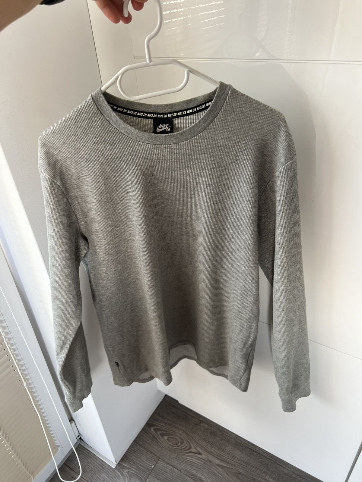Nike SB Nike SB Gray Knitted Sleeve Logo Towel Cotton Long Sleeve Size US M / EU 48-50 / 2 - 6 Thumbnail