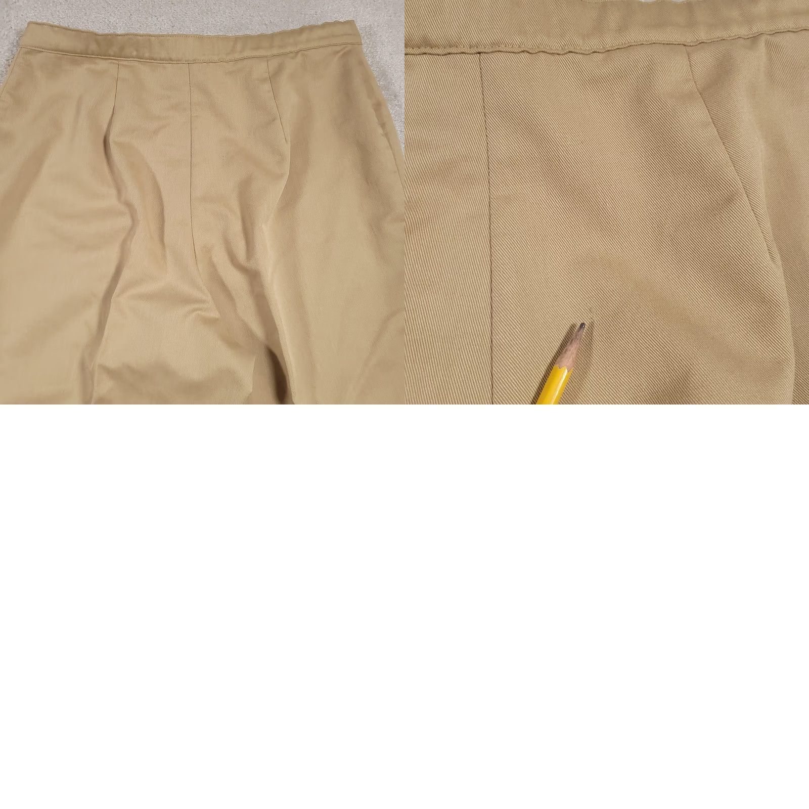 JCPenney JCPenney Pants Mens 34x29 Khaki Flat Front Classic Fit Chino Cotton Casual Size US 31 - 9 Thumbnail