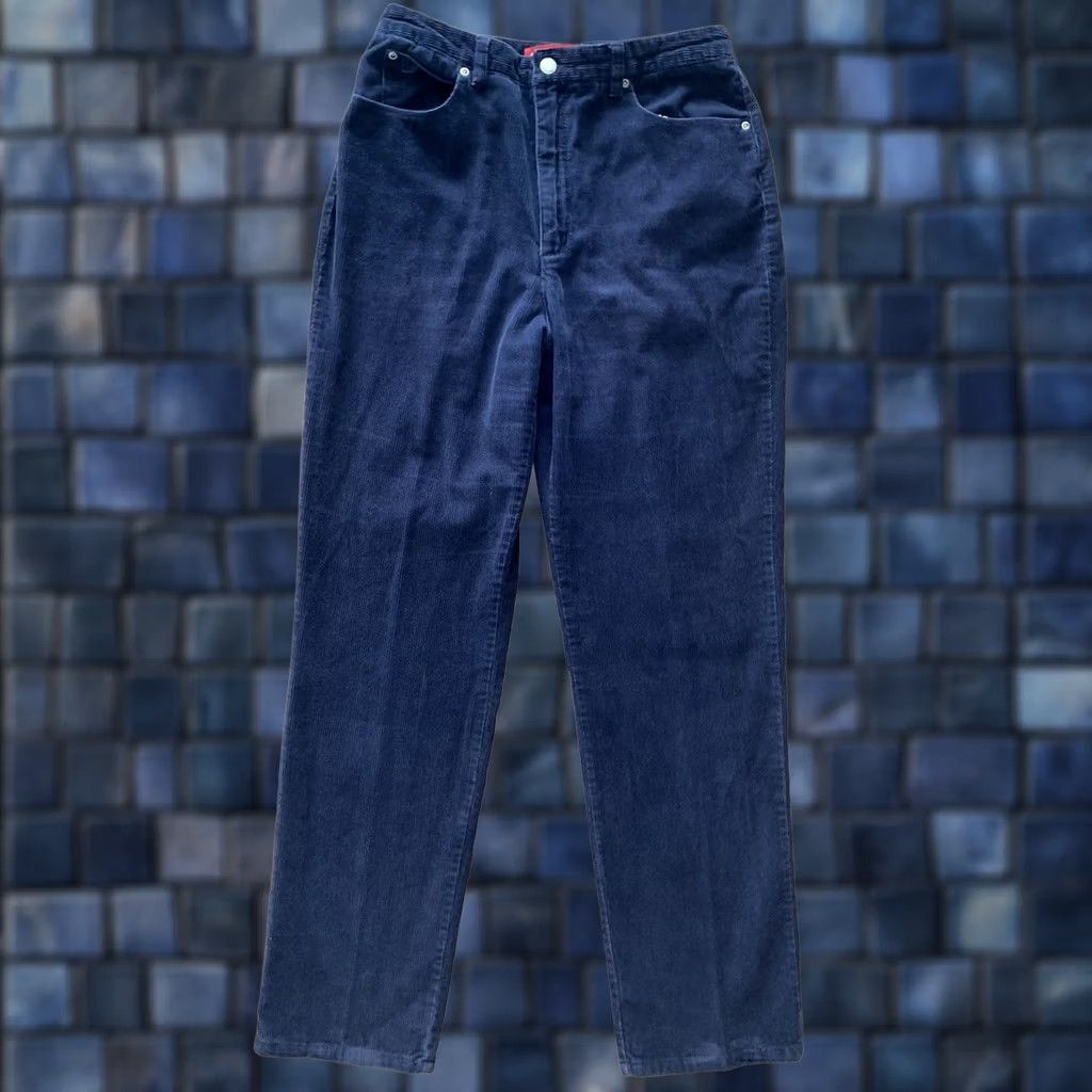 Gloria Vanderbilt Gloria Vanderbilt Jeans Women 10 29x30 Corduroy Purple High Rise Y2K Retro Straight Pants 5-Pocket Denim Cotton Blend Spandex Womens Size 32" / US 10 / IT 46 - 1 Thumbnail
