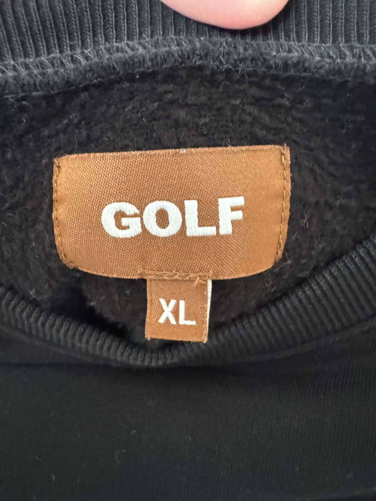 Golf Wang Golf Wang Black Color Block Logo Embroiderer Sweatshirt Size US XL / EU 56 / 4 - 3 Thumbnail