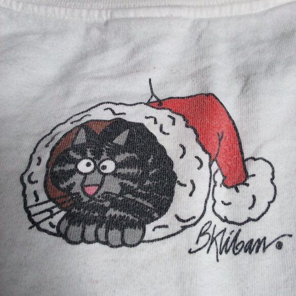 Other Vintage Crazy Shirts Kliban Cat Christmas T-Shirt Size M / US 6-8 / IT 42-44 - 6 Thumbnail