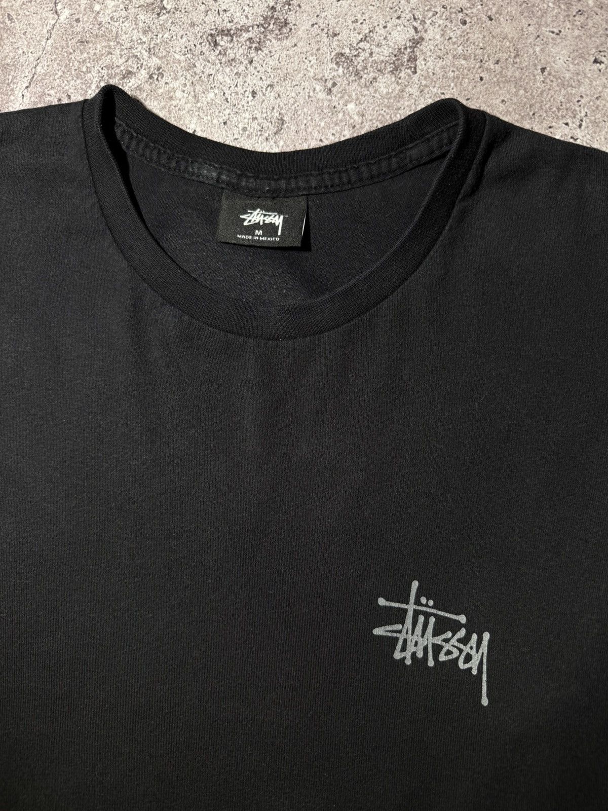 Stussy × Vintage Stussy Vintage Streetwear Big Logo Black T-shirt y2k cotton Size US M / EU 48-50 / 2 - 6 Thumbnail