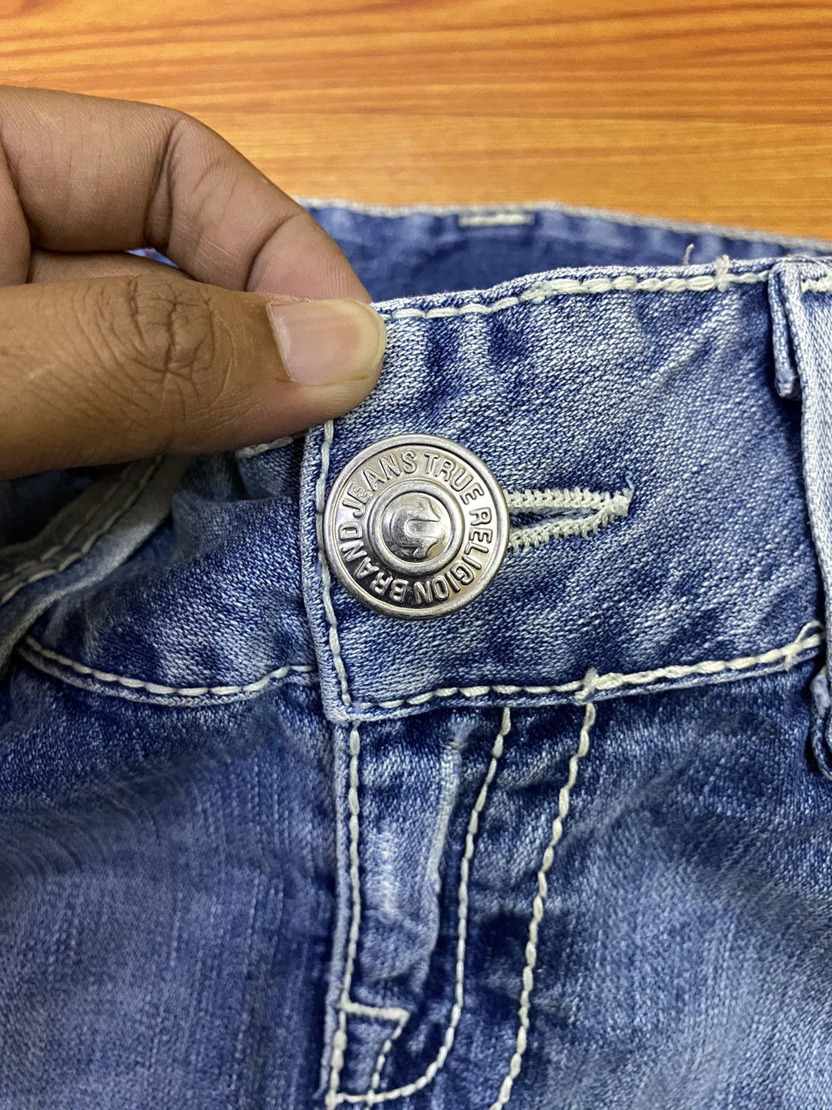 If Six Was Nine × True Religion × Vintage Vintage True Religion Denim Skirt Size 29" - 3 Thumbnail