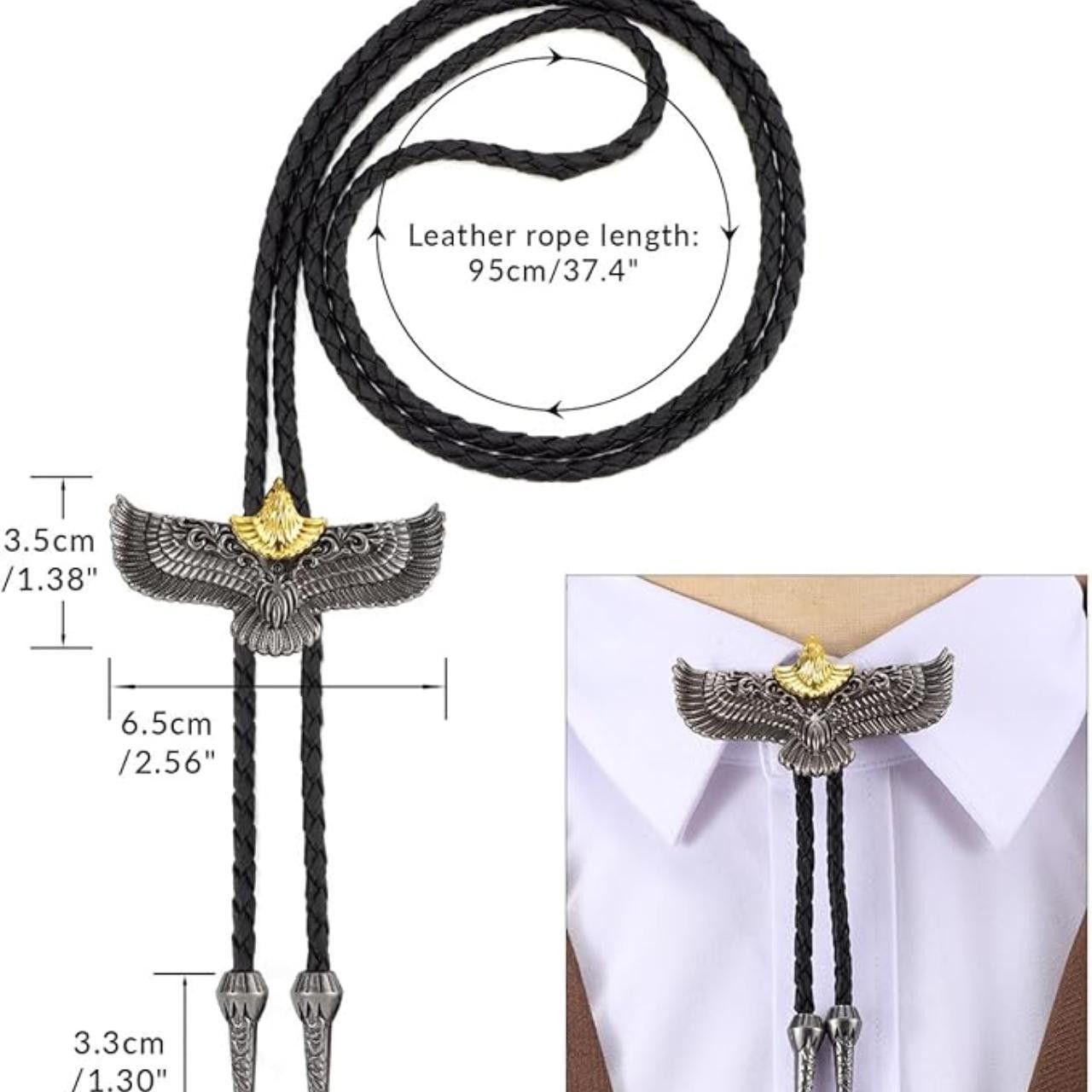 Other Eagle Gold Western Bolo Tie Size ONE SIZE - 2 Thumbnail