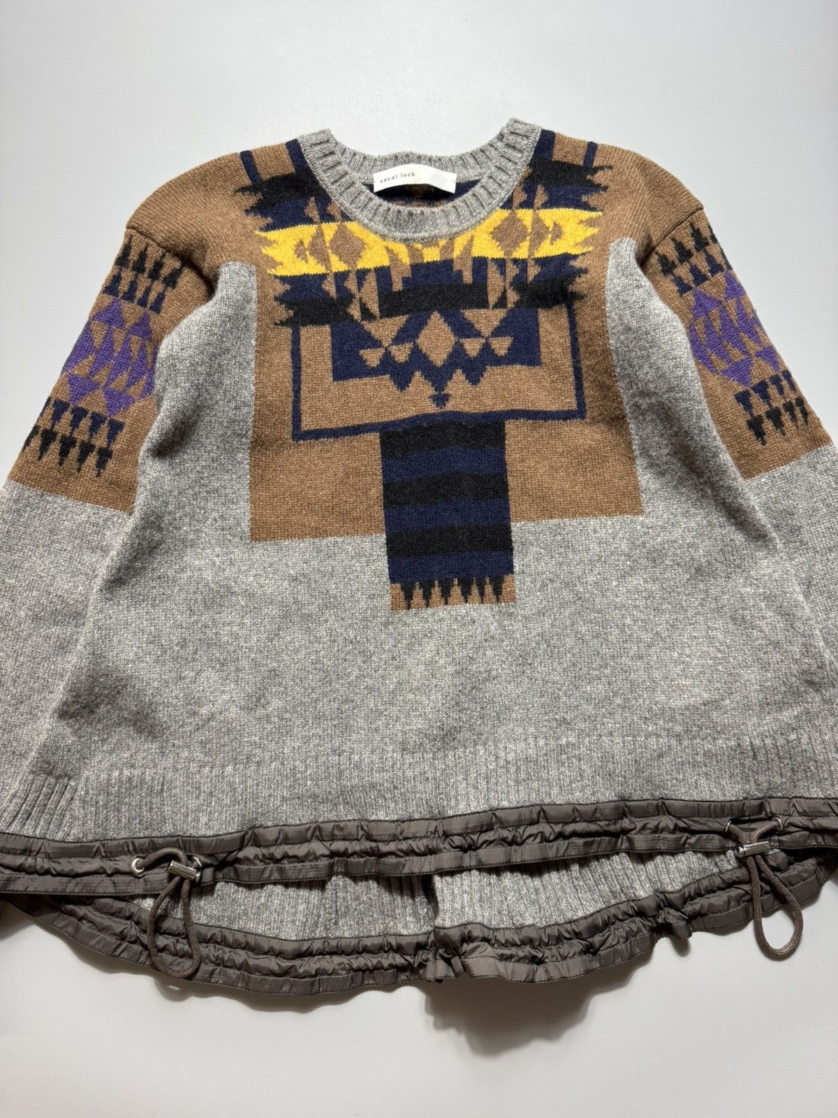 Sacai Sacai Luck - Knit Sweatshirt Size M / US 6-8 / IT 42-44 - 3 Thumbnail