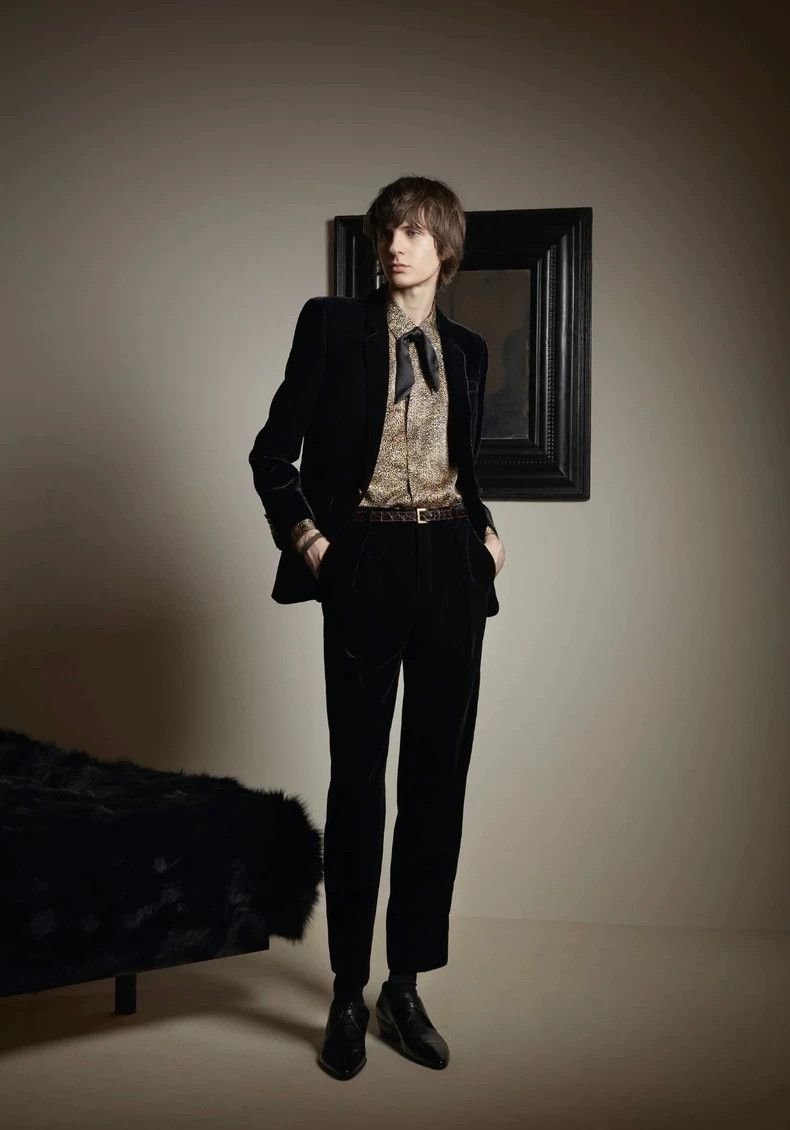 Yves Saint Laurent Saint Laurent size 38 20aw Mulberry Silk Leopard Shirt 250 Size US M / EU 48-50 / 2 - 6 Thumbnail