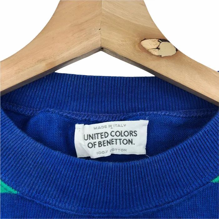 Benetton Vtg BENETTON x MICKEY MOUSE Embroidery Striped Sweatshirt Size US L / EU 52-54 / 3 - 9 Thumbnail