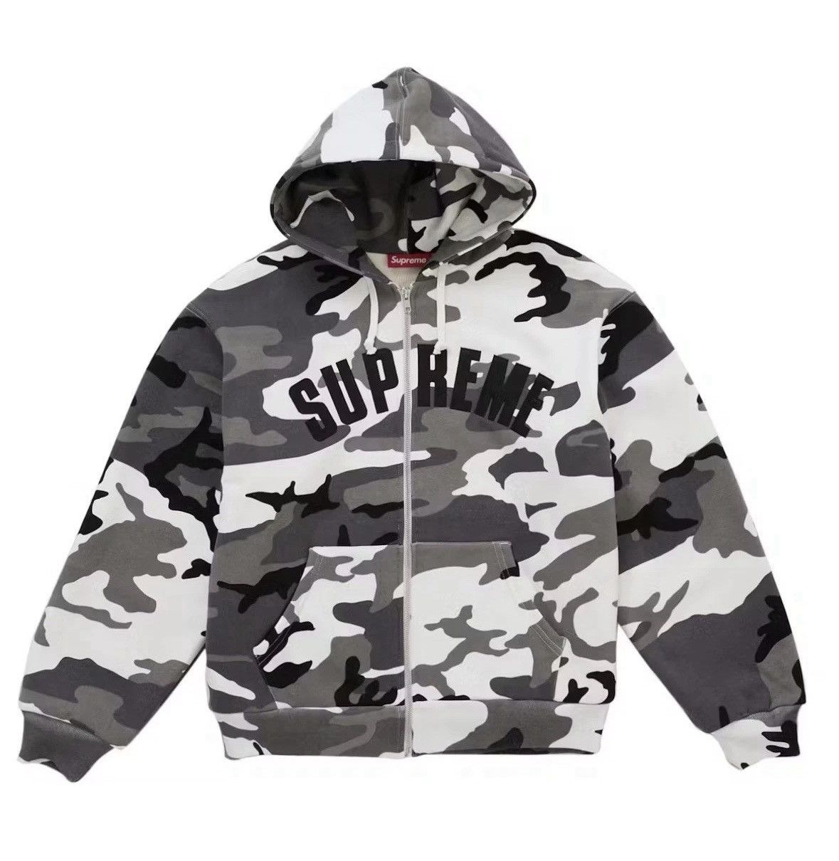 Supreme Supreme Work Zip Up Hooded “Snow Camo” | Grailed