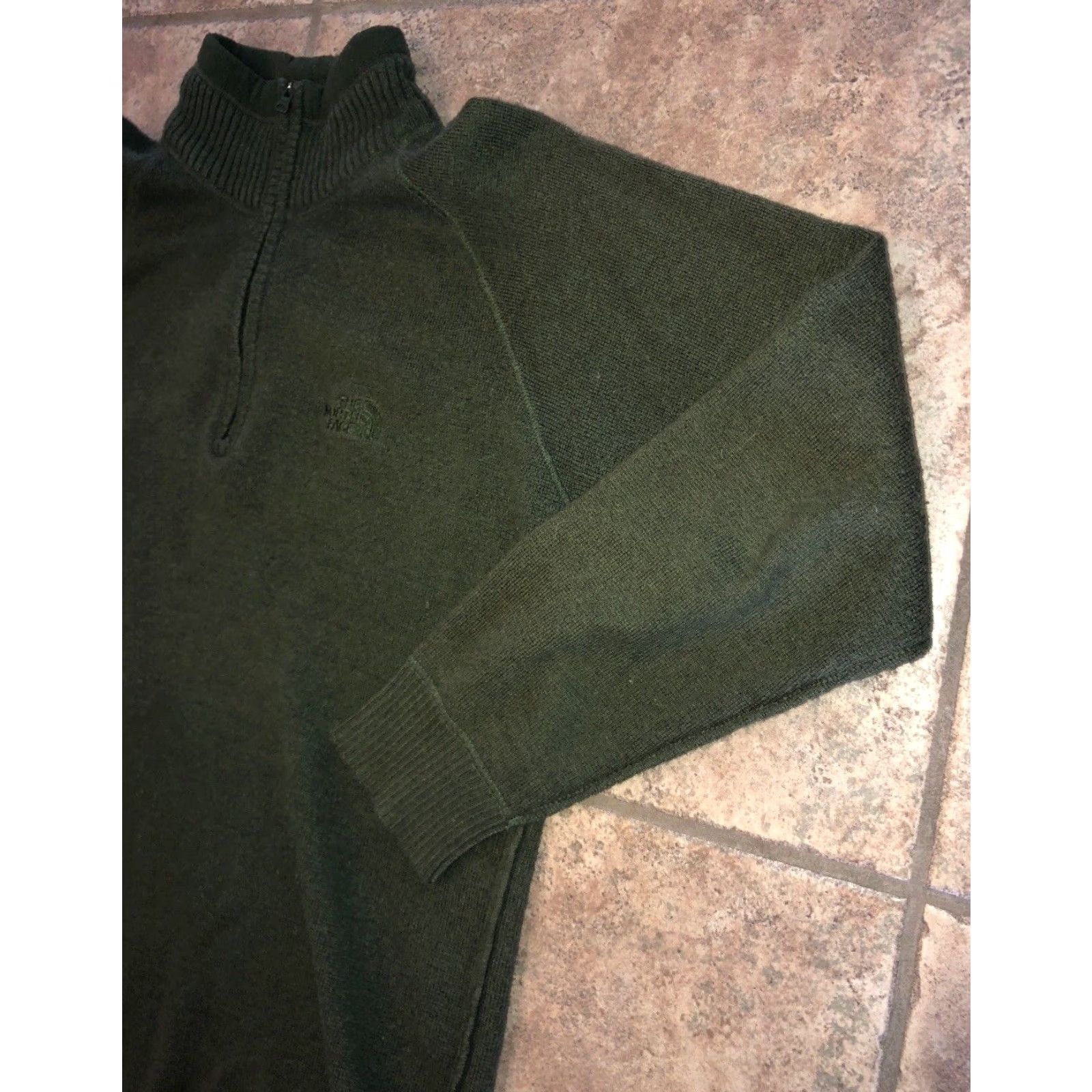 The North Face THE NORTH FACE Men's Green 1/4 Zip Wool Jacket Size M Size US M / EU 48-50 / 2 - 2 Thumbnail