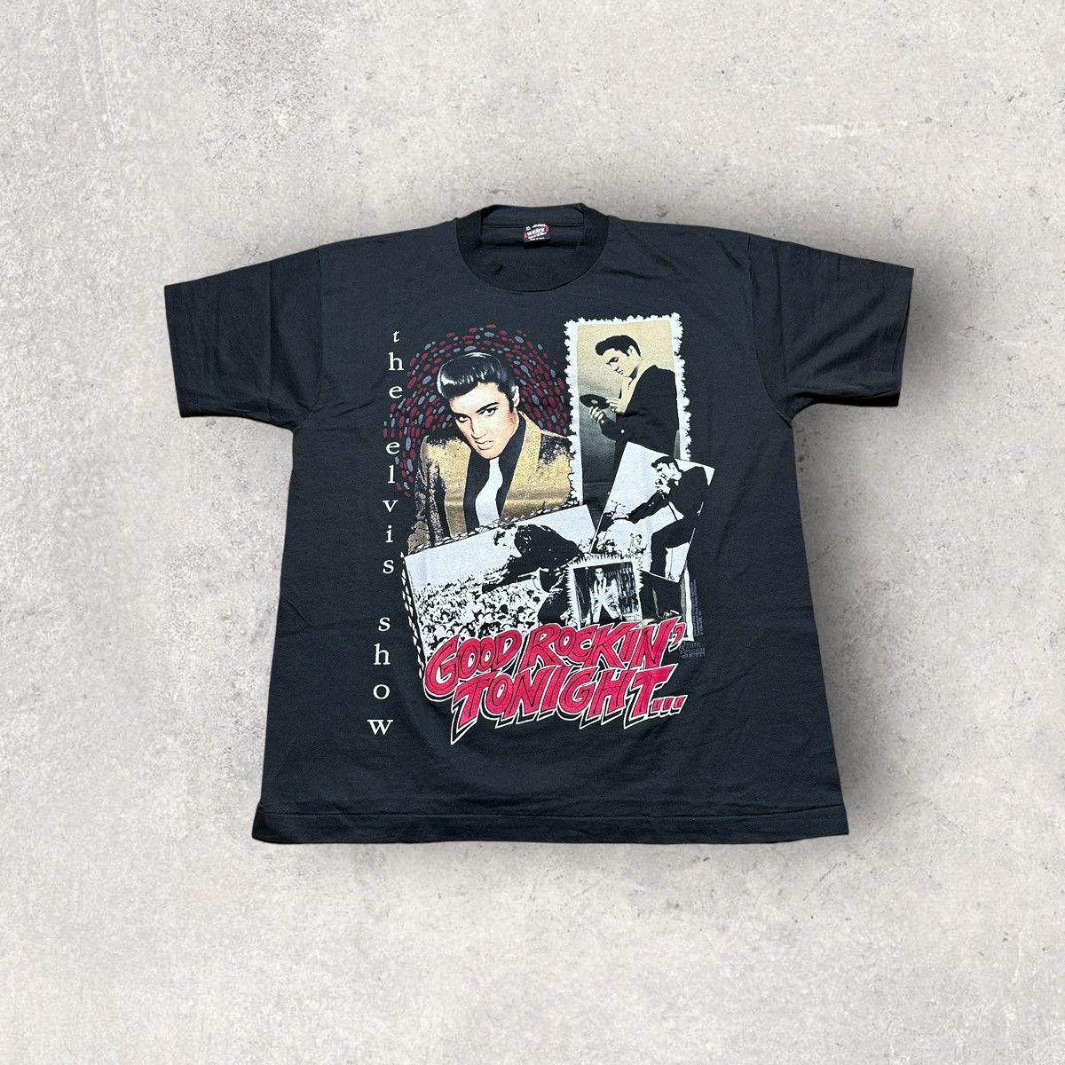 Band Tees × Fruit Of The Loom × Vintage Vintage Elvis Presley tee Size US XL / EU 56 / 4 - 1 Thumbnail