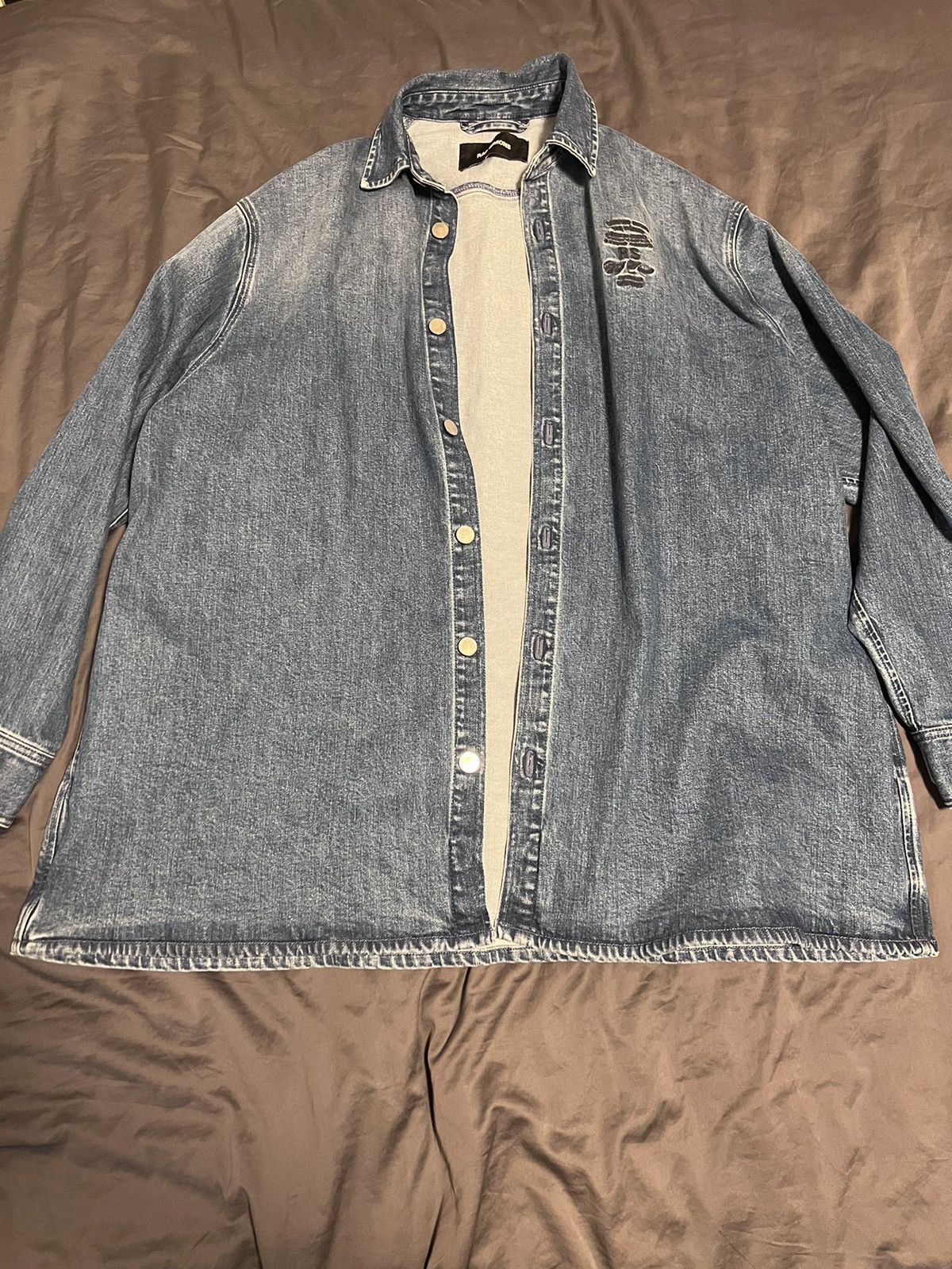 Raf Simons Burning Down The House Denim Jacket Size US L / EU 52-54 / 3 - 1 Thumbnail