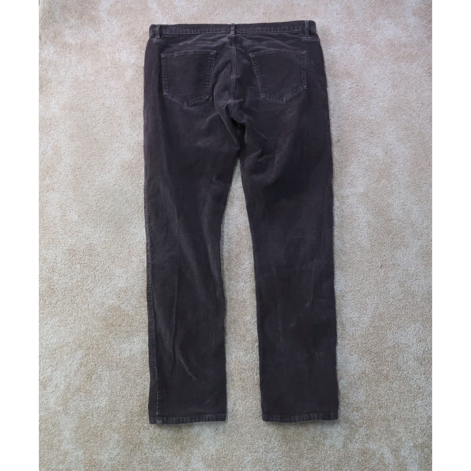 Flint And Tinder Flint And Tinder Slim Straight Leg Chino Pants Mens 38x34 Corduroy Brown 5-Pocket Design Regular Fit Stretch Inseam 34 Linen? Size US 38 / EU 54 - 7 Thumbnail