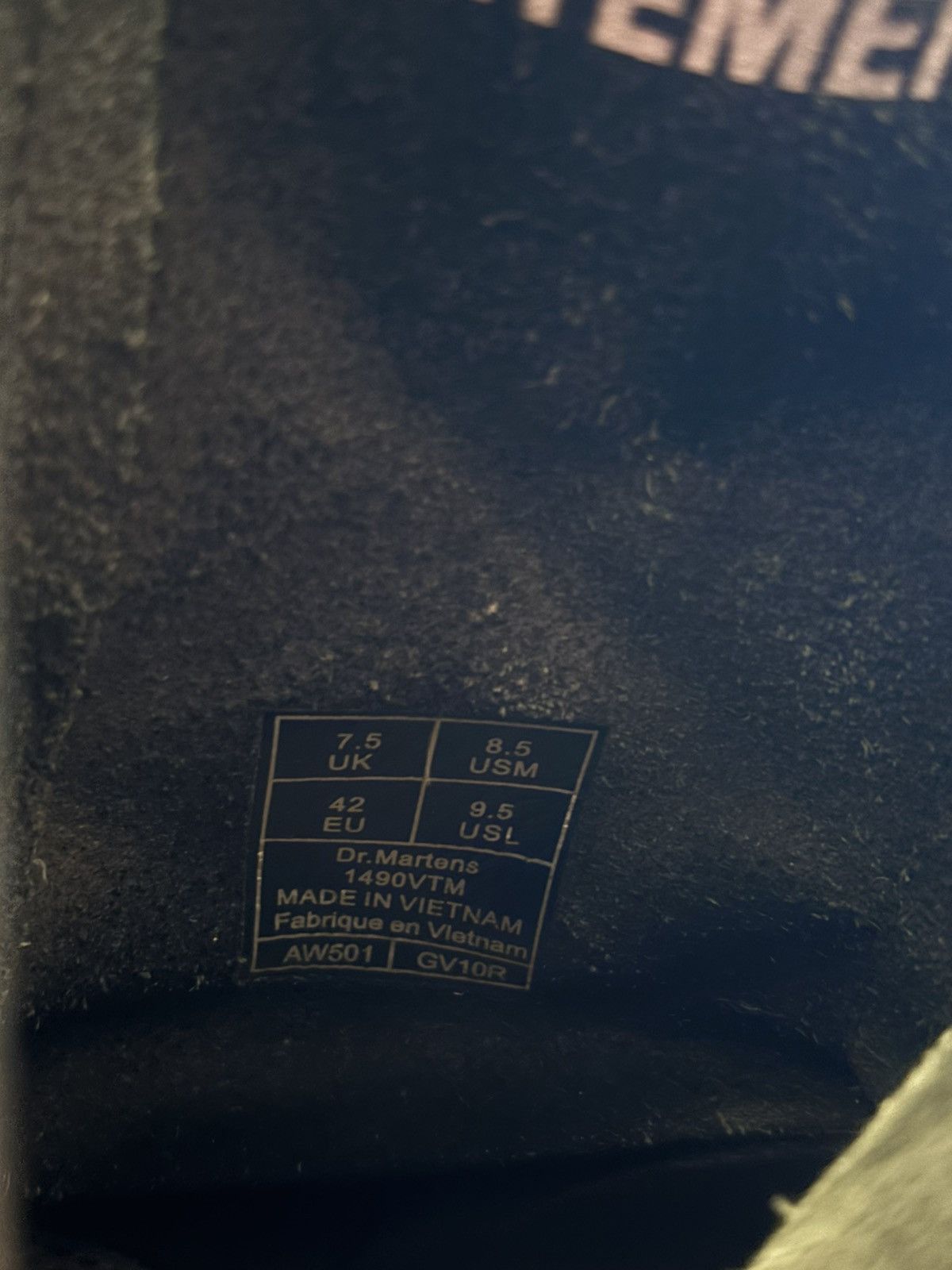 Vetements Dr Martens x Vetements boots “borderline” Size US 8.5 / EU 41-42 - 8 Thumbnail
