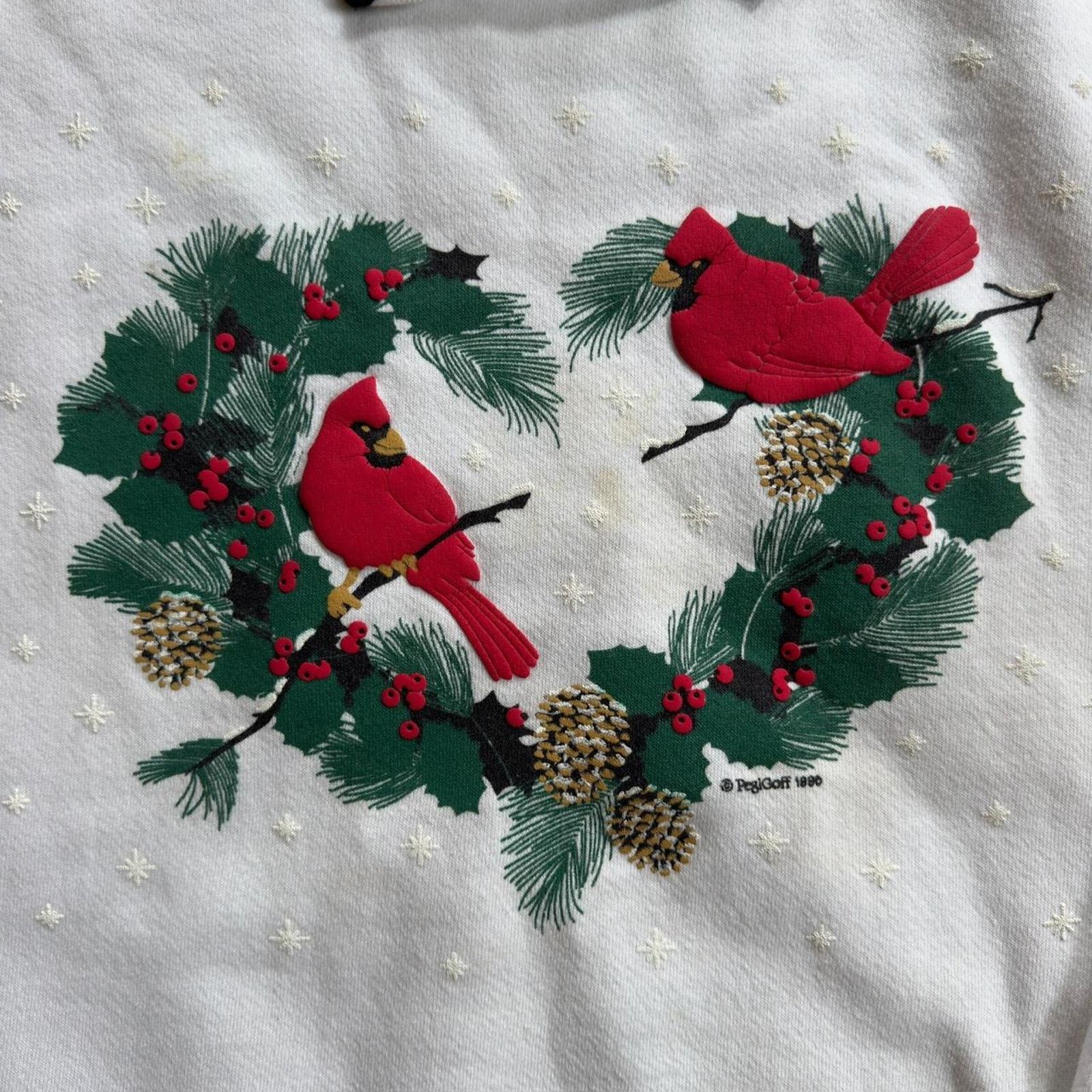 Vintage Vintage 1996 Robin Bird Sweater Size L / US 10 / IT 46 - 2 Thumbnail