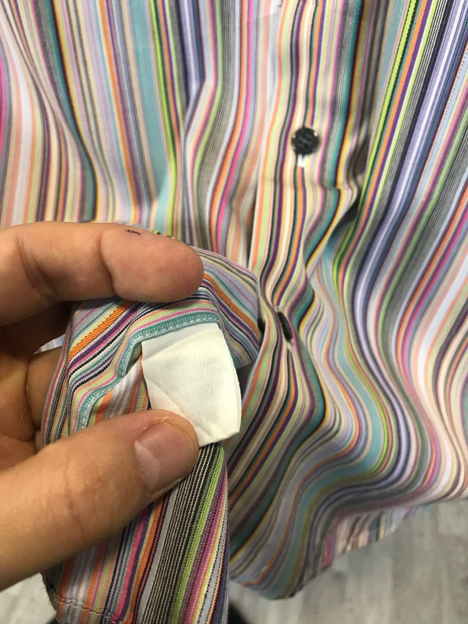 Paul Smith Paul Smith crazy designer multicolor striped shirt Size US XL / EU 56 / 4 - 5 Thumbnail