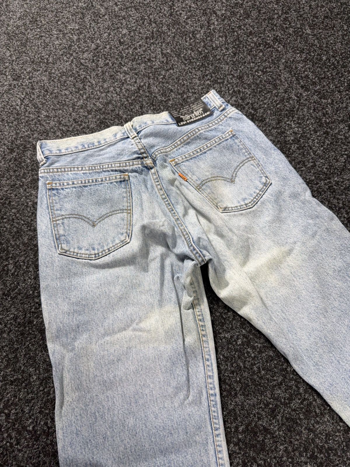 Levi's Vintage Clothing Vintage Levi’s 615 Distressed Faded Orange Tab Retro Jeans Size US 32 / EU 48 - 17 Thumbnail
