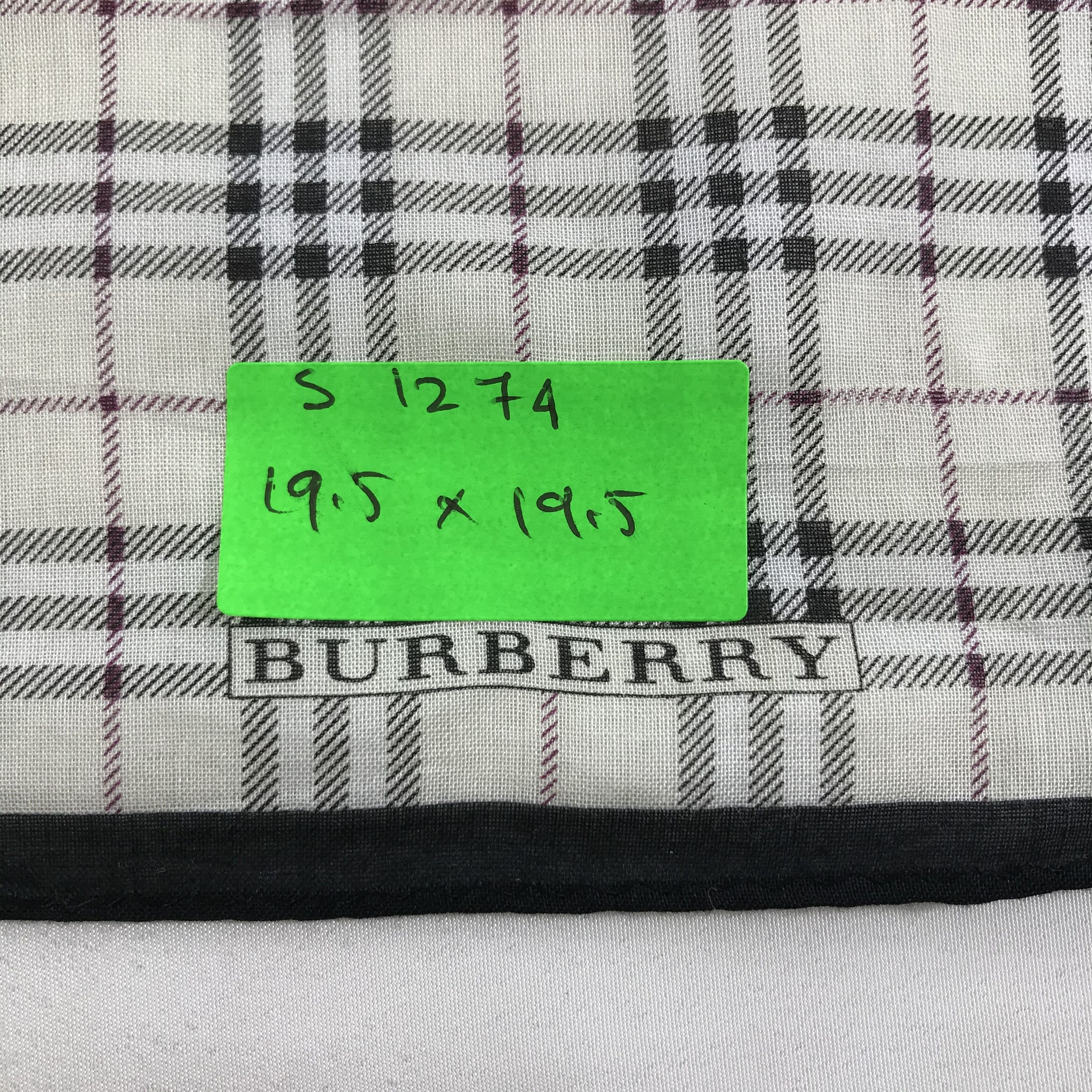 Burberry × Vintage Burberry Bandana / Handkerchief / Neckerchief - S1274 Size ONE SIZE - 5 Thumbnail