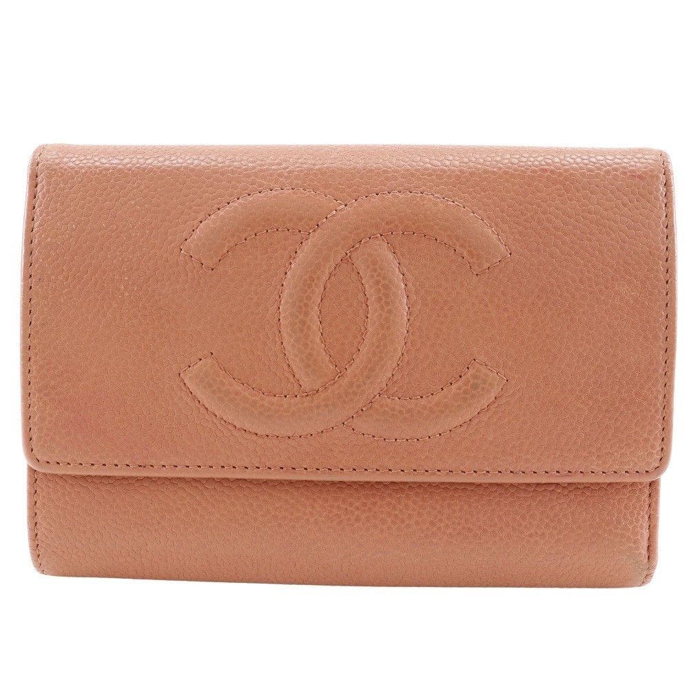 Chanel Chanel CC Trifold Flap Wallet Leather Size ONE SIZE - 1 Thumbnail