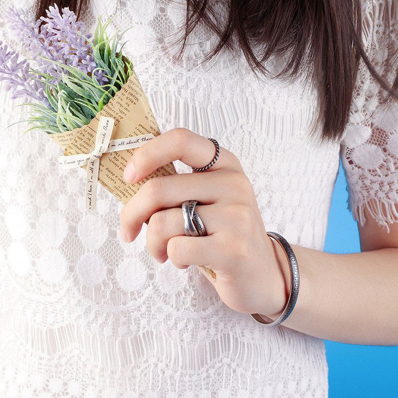 Jewelry Future Jewelry Rings Open Size Chrome Ring (Size 7-13) Size ONE SIZE - 4 Thumbnail