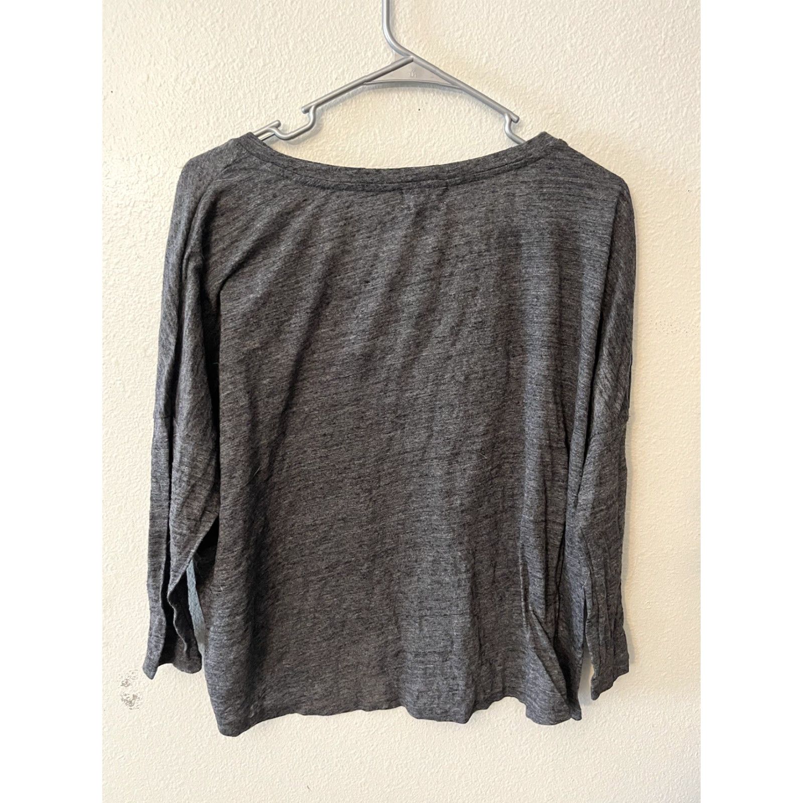 Old Navy Old Navy Womens Round Neck 3/4 Sleeve Top Tee Gray Medium Size M / US 6-8 / IT 42-44 - 3 Thumbnail