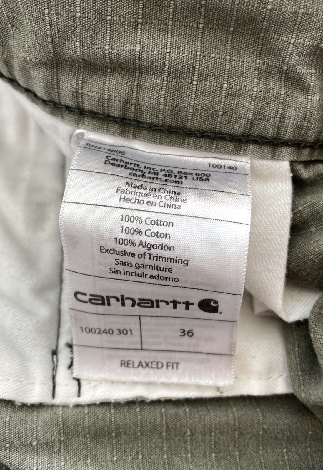 Carhartt Carhartt “Relaxed Fit” Cargo Shorts (Sz.36) Size US 36 / EU 52 - 5 Thumbnail