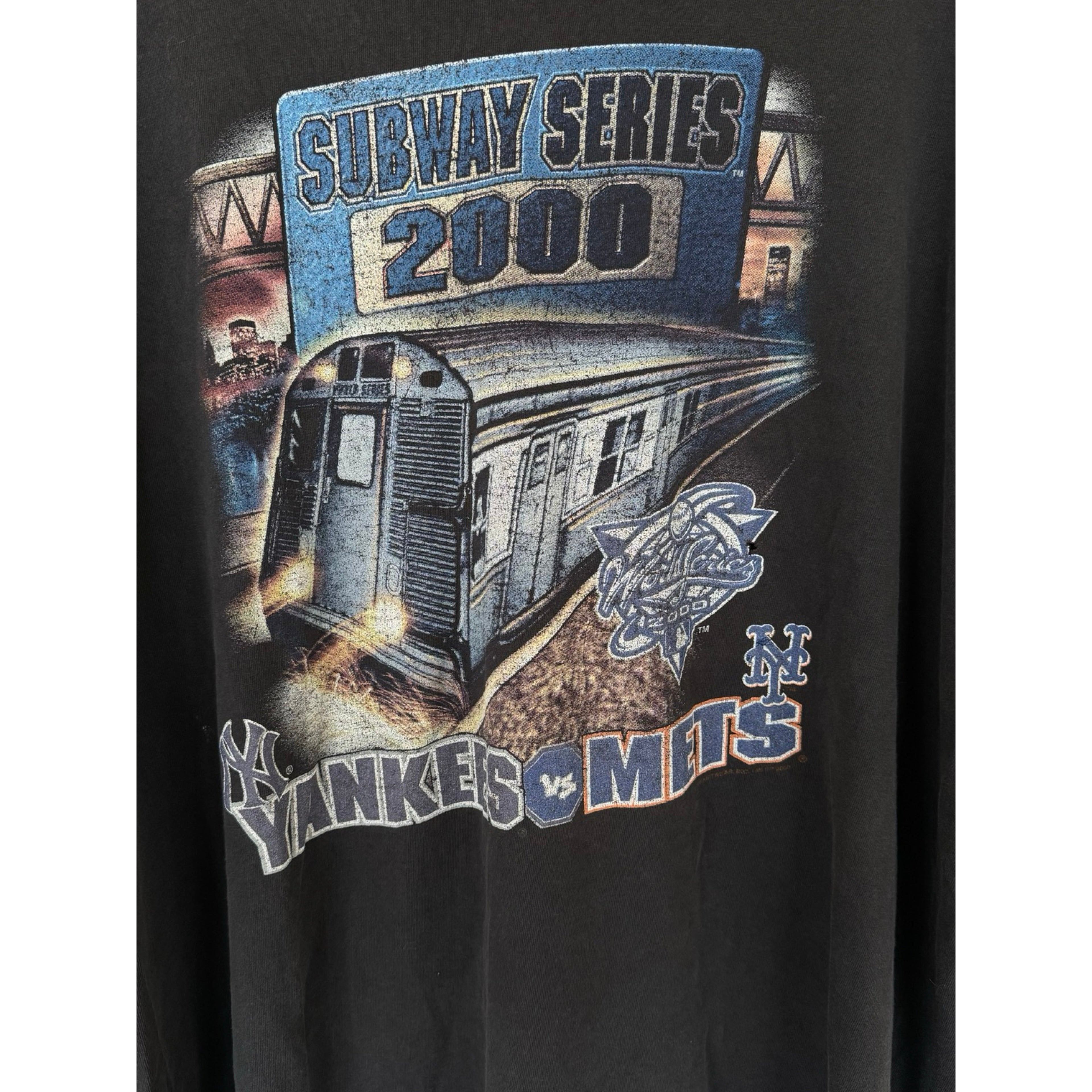 Vintage Subway Series 2000 Tee Yankees Vs Mets Size US XL / EU 56 / 4 - 3 Thumbnail