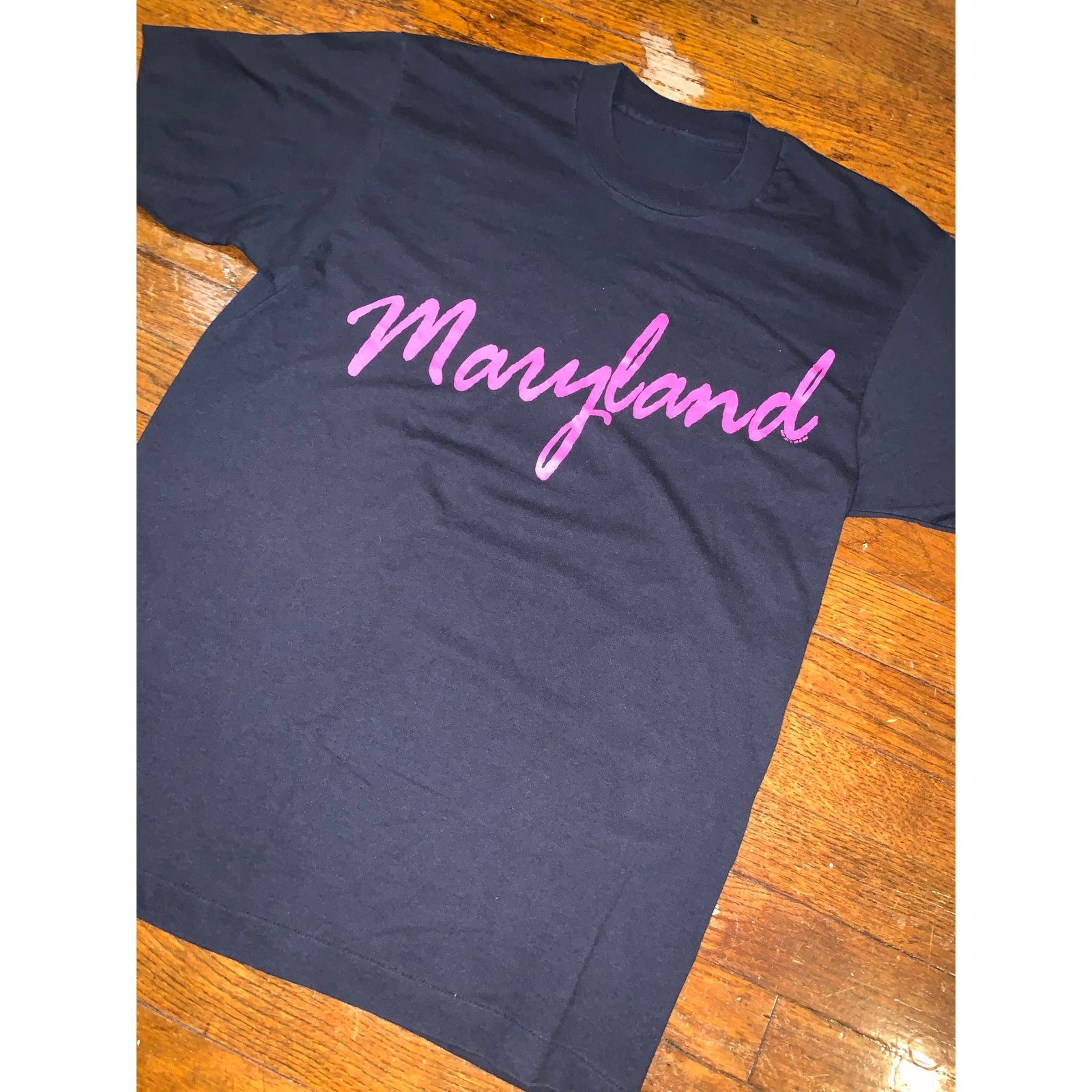 Other × Vintage Maryland Single Stitch T Shirt Black Pink Script Graphic USA Size US M / EU 48-50 / 2 - 4 Thumbnail