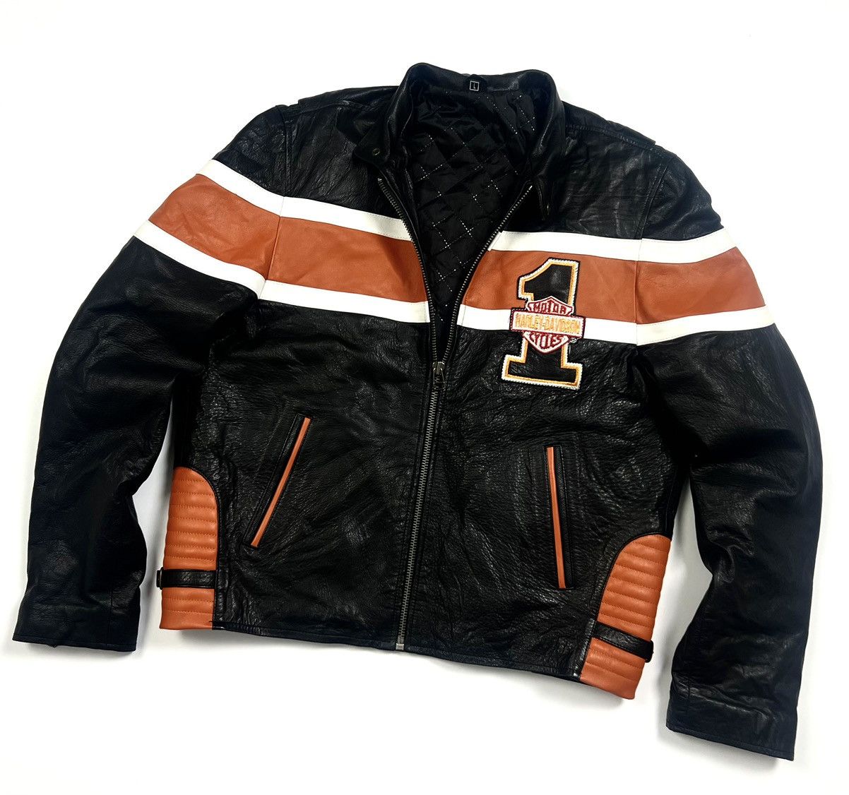 Harley Davidson × Vintage Vintage Harley Davidson Embroidered Logo Jacket Size L Size US L / EU 52-54 / 3 - 2 Thumbnail