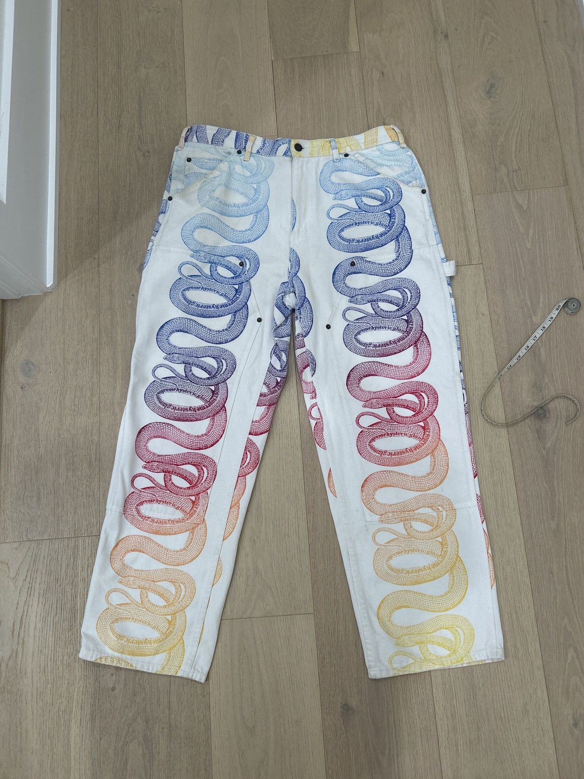 Hysteric Glamour × Supreme Supreme x Hysteric Glamour Snake Double Knee Painters SS21 Size US 34 / EU 50 - 2 Thumbnail