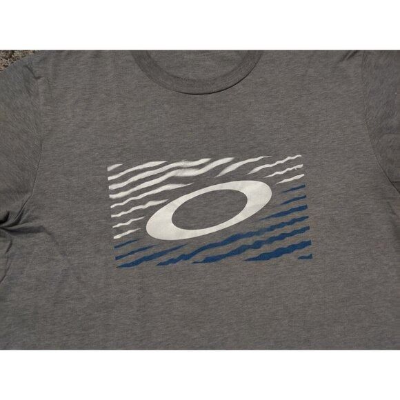 Oakley Oakley Shirt Adult Mens Medium Gray Box Logo Spell Out Short Size US M / EU 48-50 / 2 - 2 Thumbnail