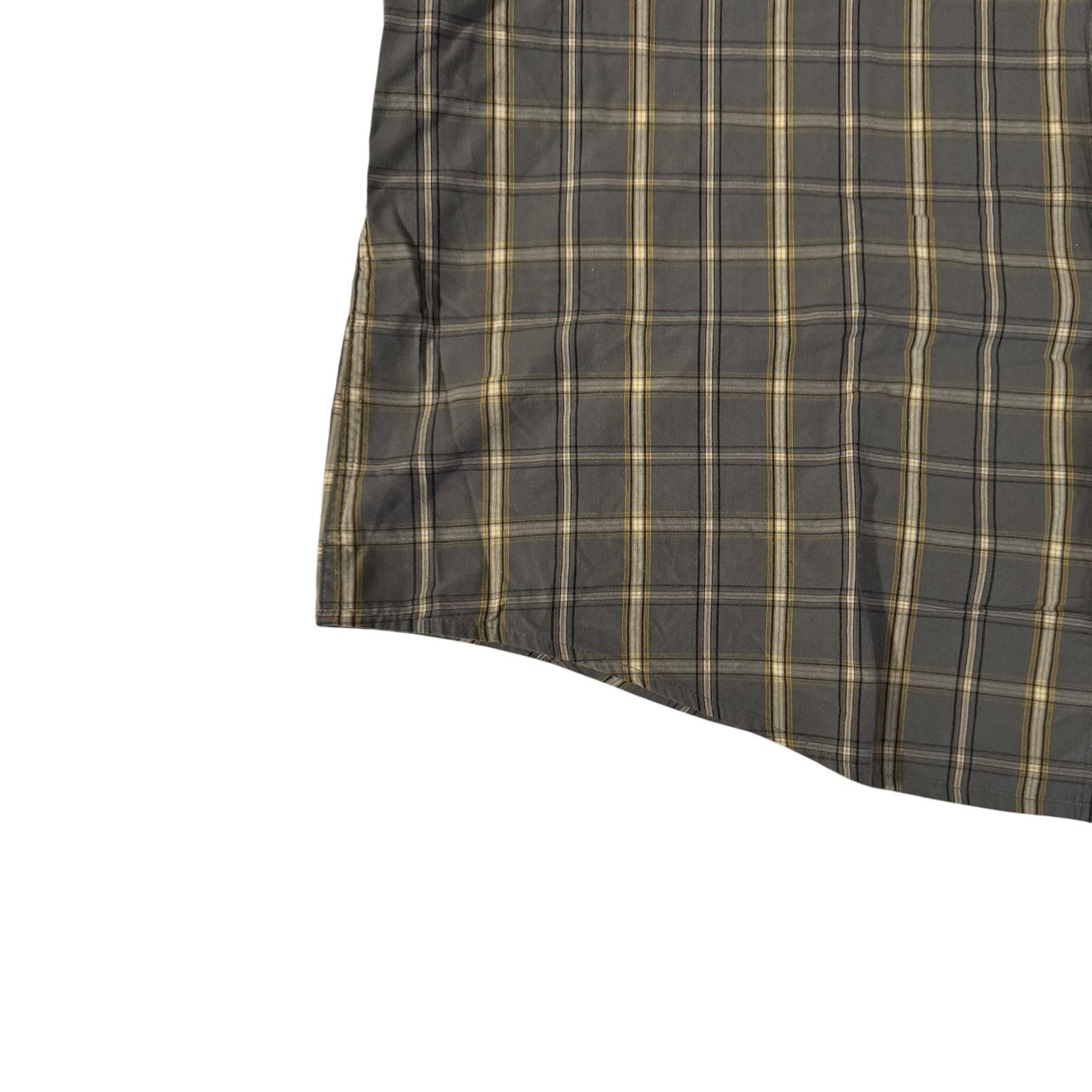 Croft & Barrow Croft & Barrow Mens Button Down Gray & Yellow Plaid Size XL Size US XL / EU 56 / 4 - 5 Thumbnail