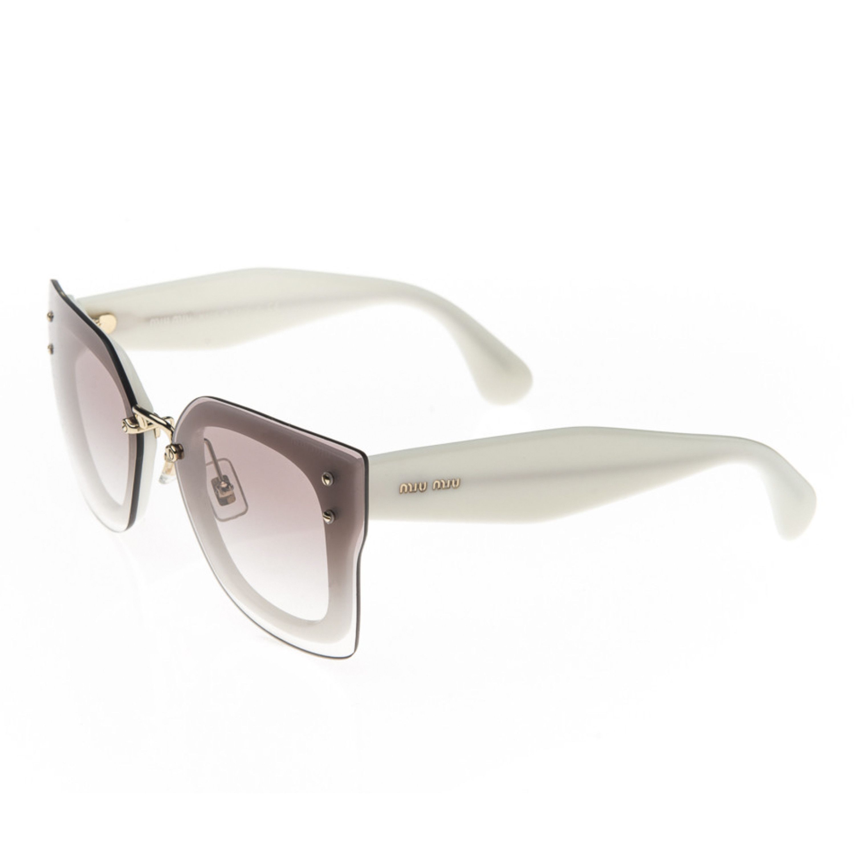 Miu Miu MIU MIU SMU 04R 7S3-1LO Vintage Cat Eye Sunglasses Size ONE SIZE - 2 Thumbnail