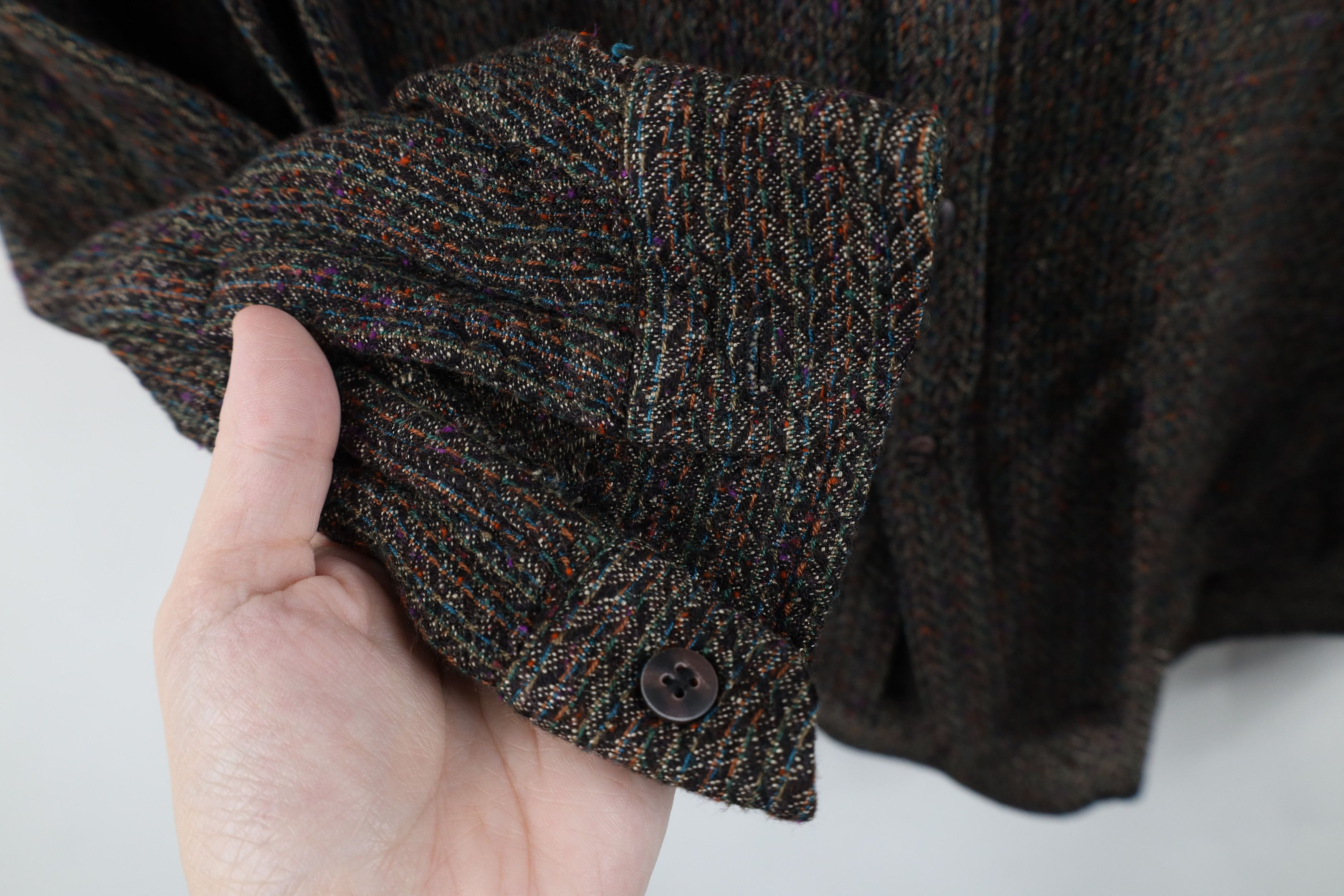Vintage Vintage 90s Streetwear Knit Heavyweight Button Shirt USA Size US M / EU 48-50 / 2 - 7 Thumbnail