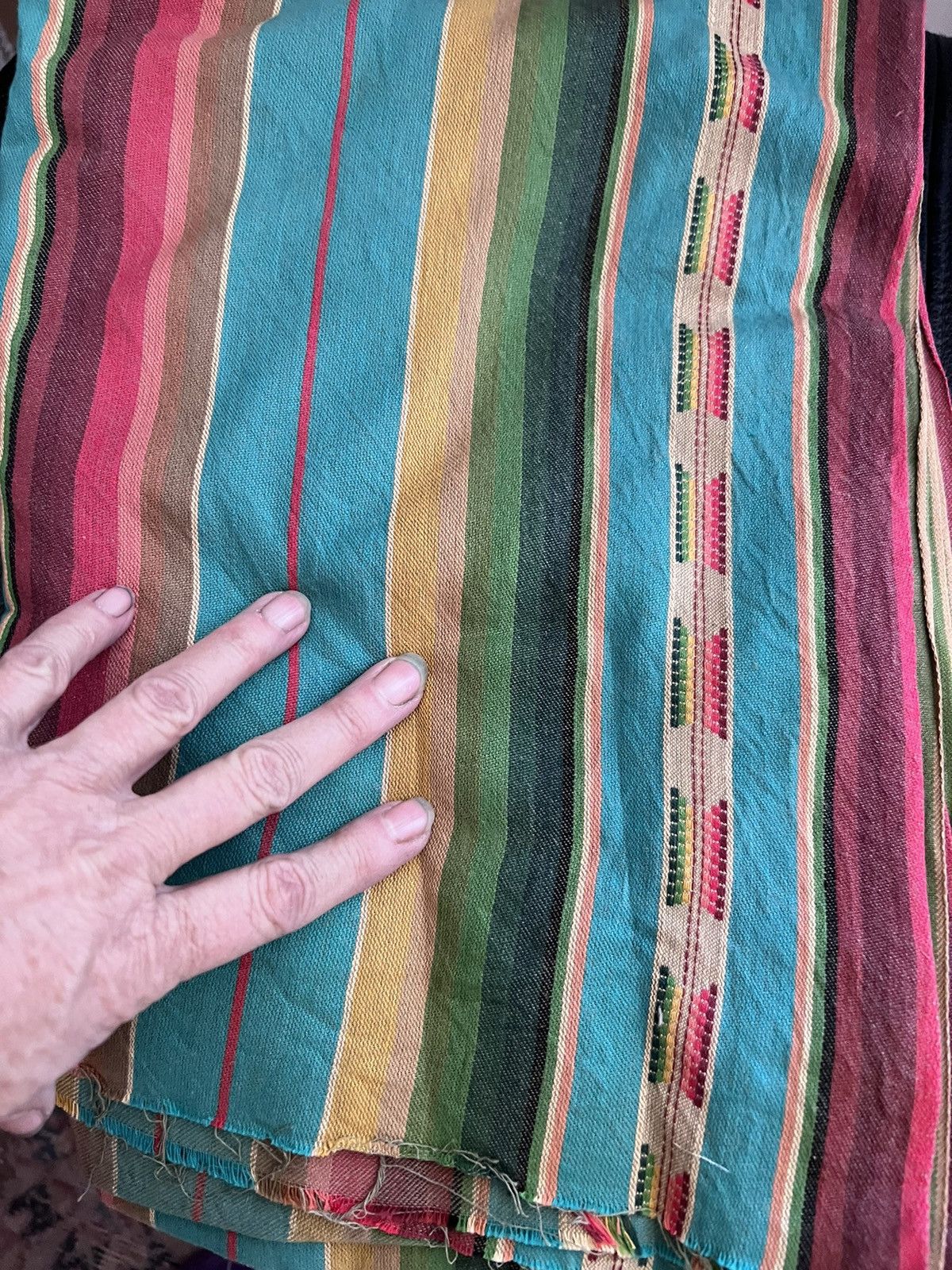 Other Striped Hawaiian Ruffle Airbrushed Jeans 38 Hermans USA Size US 38 / EU 54 - 6 Thumbnail
