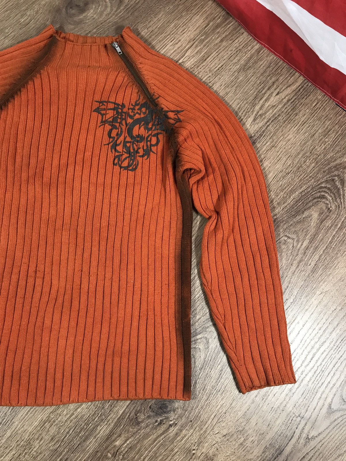 Japanese Brand Vintage Dragon Logo Knit Sweater Size US M / EU 48-50 / 2 - 3 Thumbnail