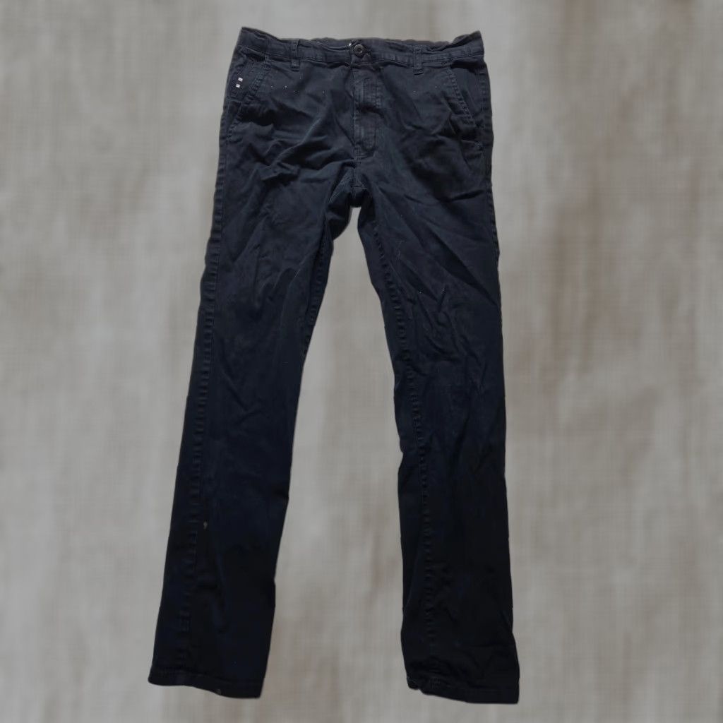 Southpole Southpole Pants Chino Black Mens Regular Size 32 x 30 Stretch Cotton Spandex 5-Pocket Tapered Belt Loops 89-... Size US 32 / EU 48 - 1 Thumbnail