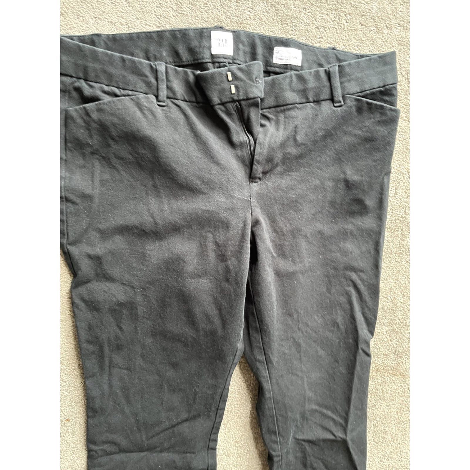 Gap Gap Signature Women's Curvy Skinny Ankle Pants Black Formal Sz 14 Size 30" / US 8 / IT 44 - 2 Thumbnail