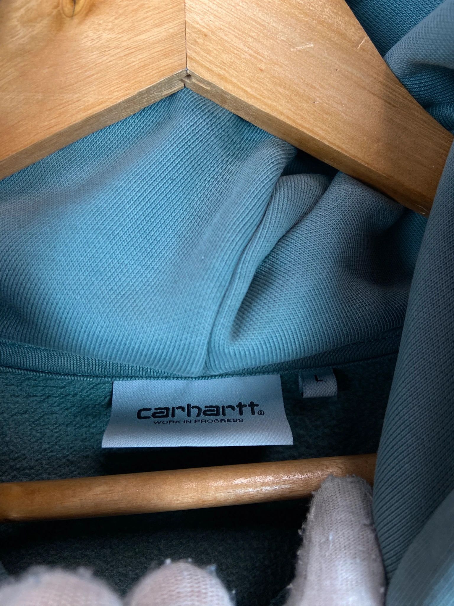 Carhartt Hoodie Carhartt mint green spellout streetwear L Size US L / EU 52-54 / 3 - 4 Thumbnail