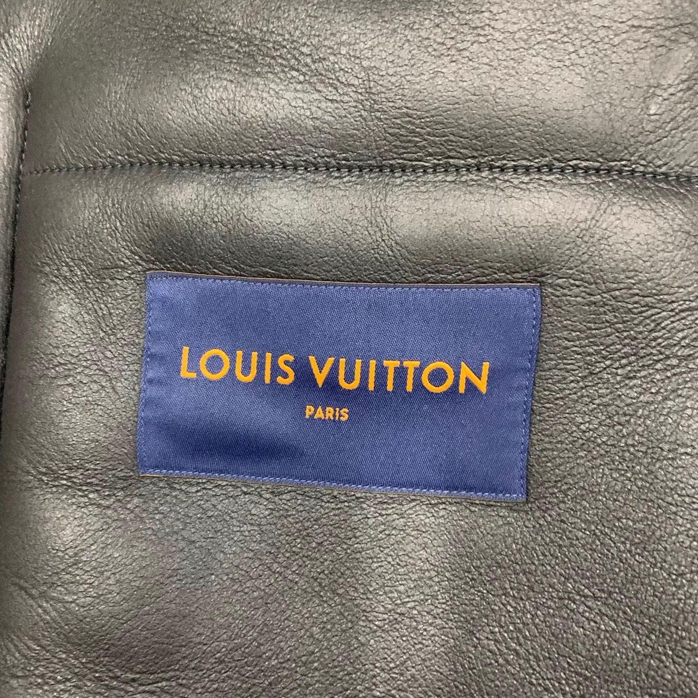 Louis Vuitton LV Black Monogram All-over Print Fur Coat Size XL / US 12-14 / IT 48-50 - 5 Thumbnail
