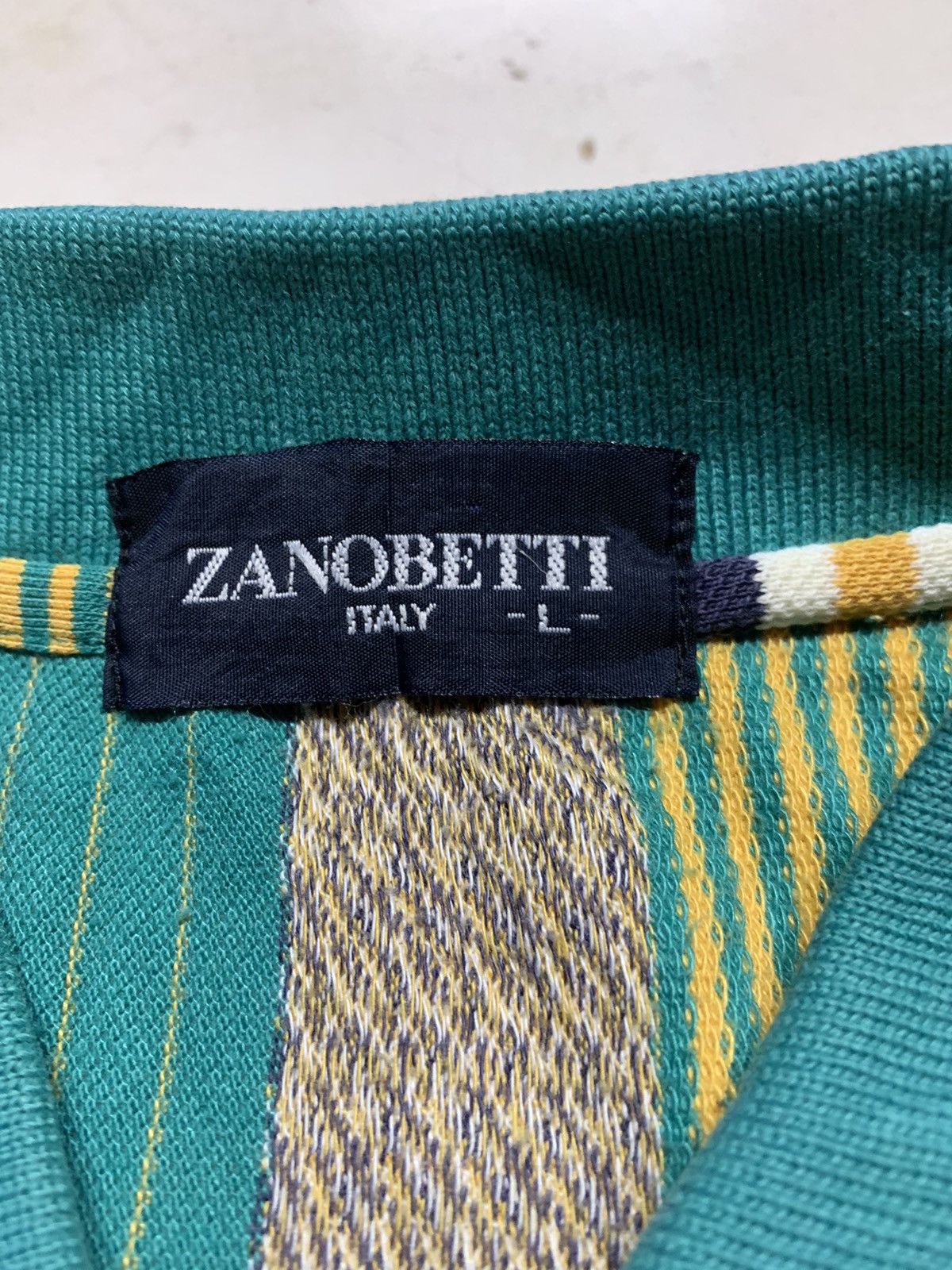 Designer Zanobetti italy men’s polo shirt retro knit shirt Size US M / EU 48-50 / 2 - 7 Thumbnail