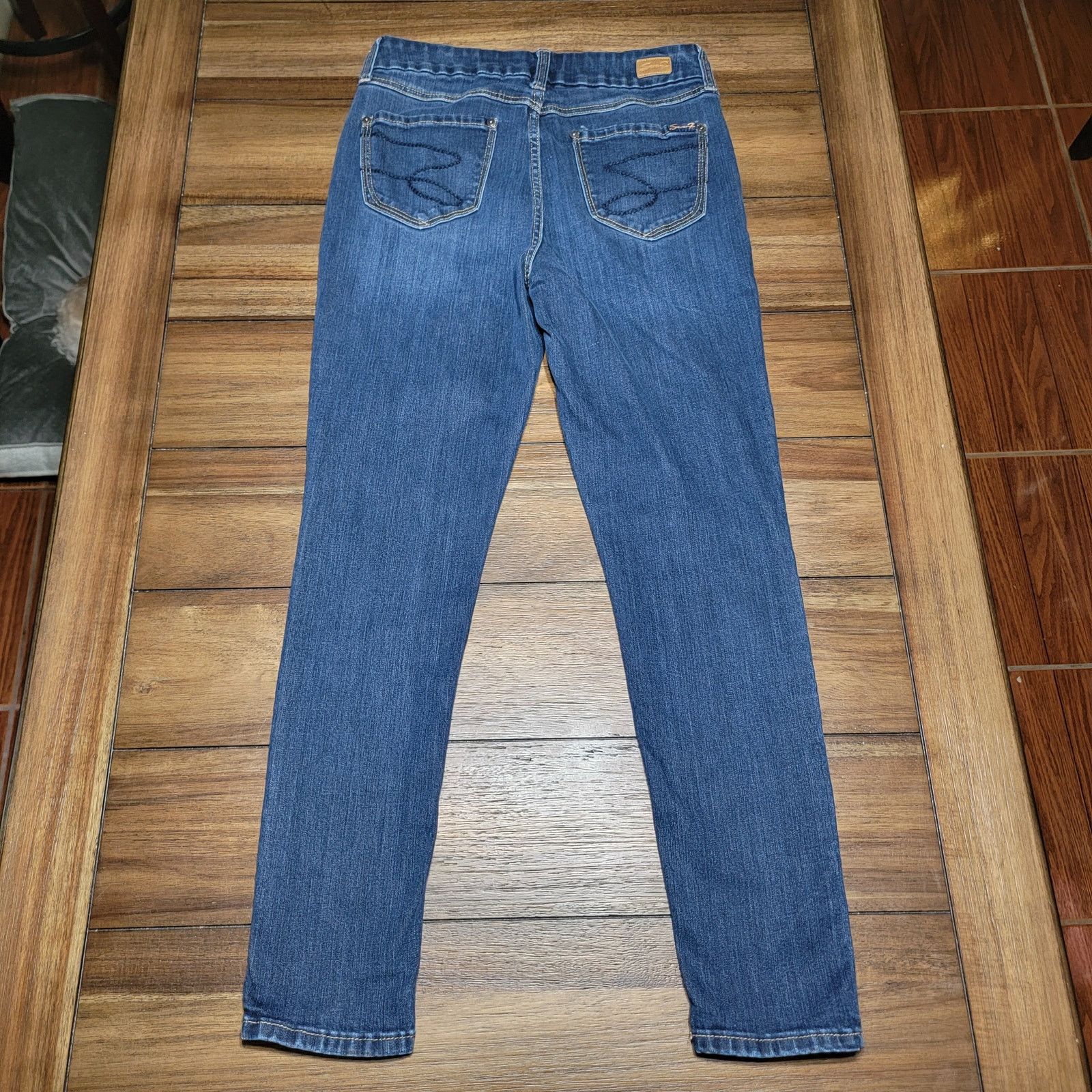 Seven 7 Seven7 Dark Wash Straight Denim Jeans - Size 10 Size 32" / US 10 / IT 46 - 3 Thumbnail