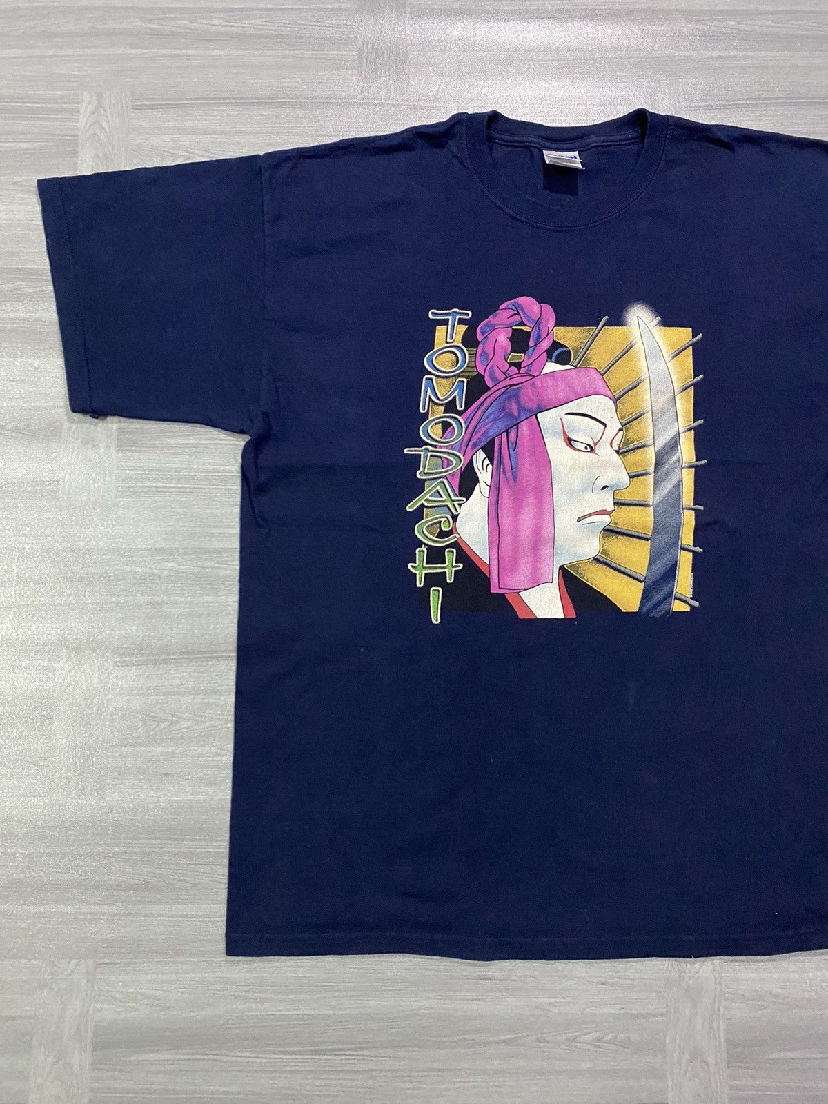 Japanese Brand 💥RARE💥Vintage 2003 Tomodachi Kabuki Japanese Samurai Art Tee Size US XL / EU 56 / 4 - 5 Thumbnail