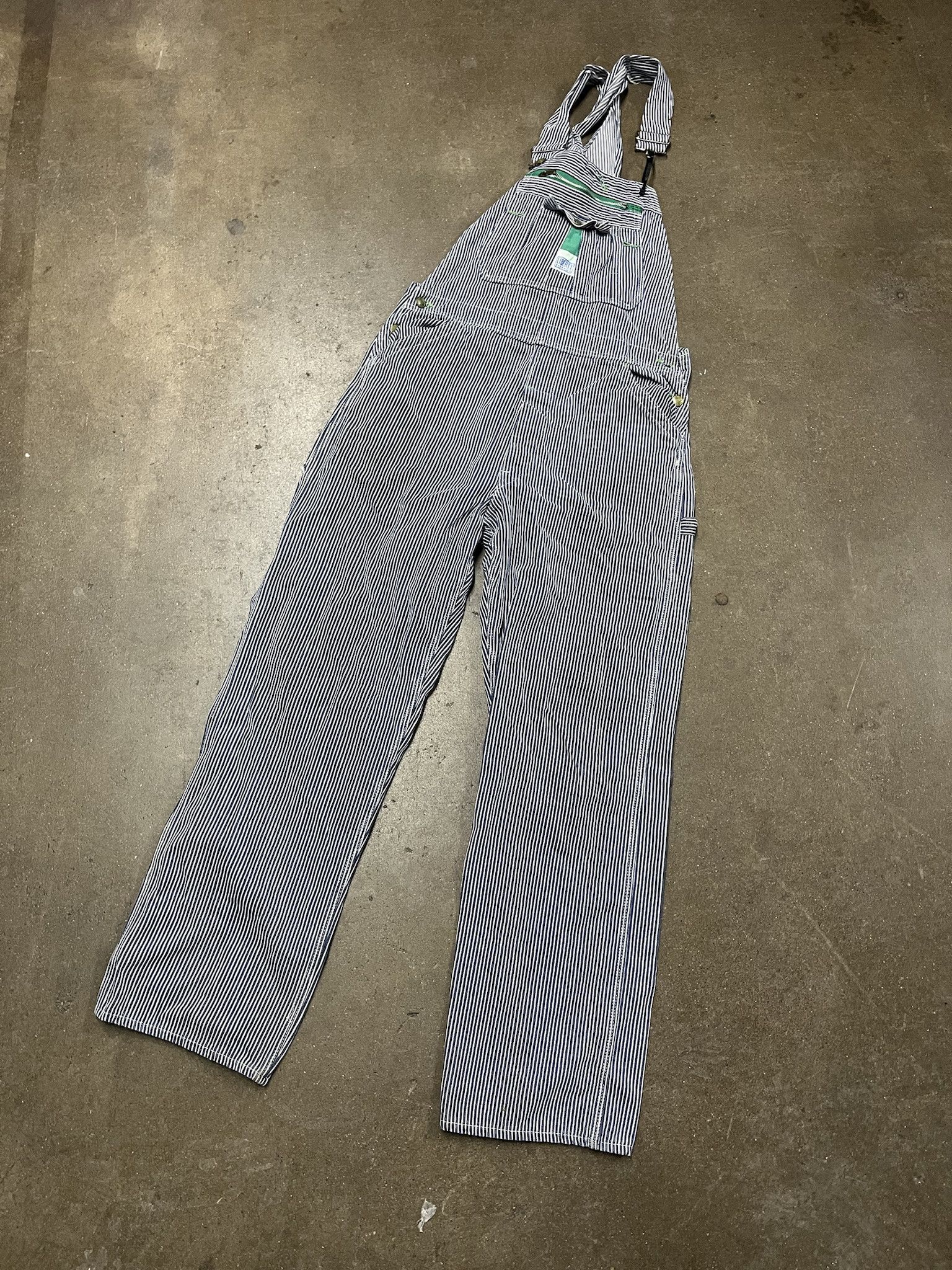 Carhartt Vintage 1990s Liberty Overall Blue Strupe Workwear Size 34 Size US L / EU 52-54 / 3 - 1 Thumbnail