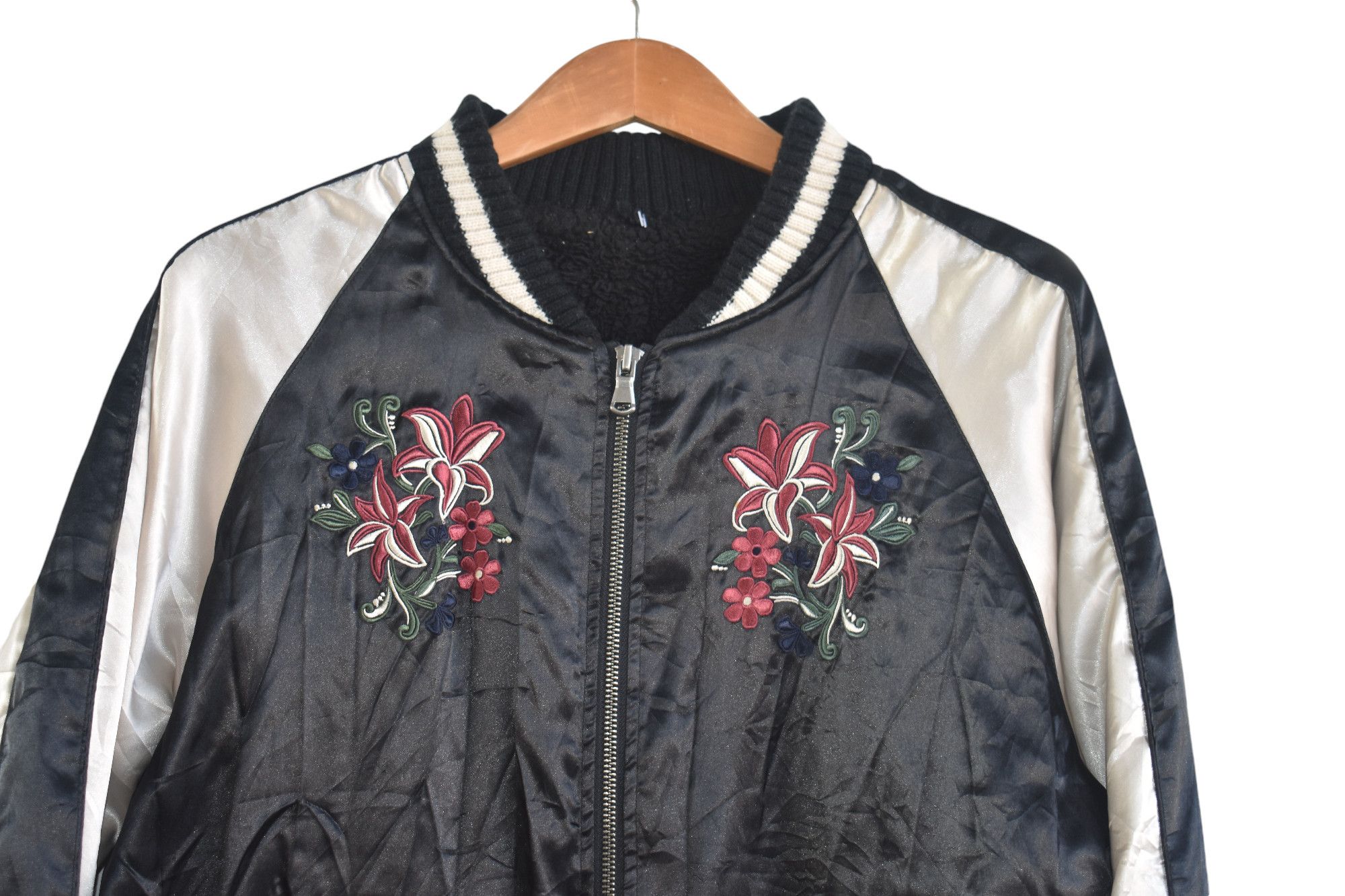 Japanese Brand Vintage Sukajan Flower Jacket Medium Size US M / EU 48-50 / 2 - 2 Thumbnail