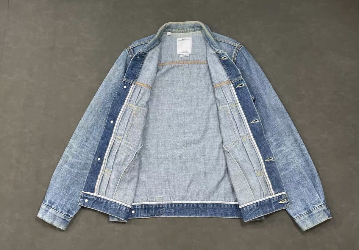 Visvim VISVIM SS 101 JKT DMGD Washed Denim Jacket J16 Size US M / EU 48-50 / 2 - 3 Thumbnail