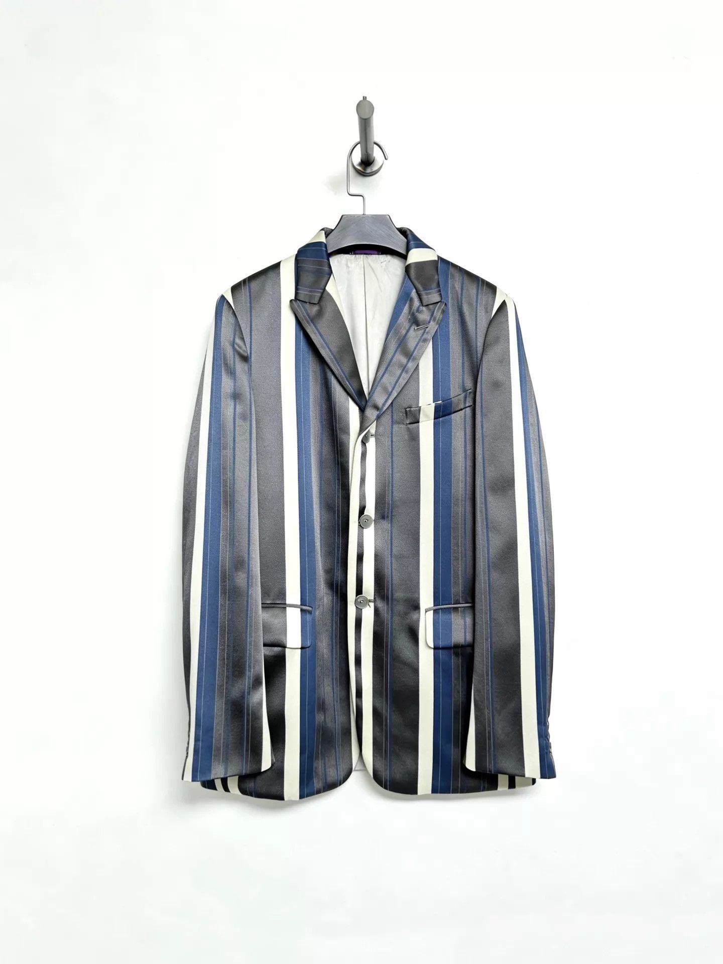 Comme des Garcons COMME des GARCONS 00AW Striped Paneled Blazer Size US M / EU 48-50 / 2 - 1 Thumbnail