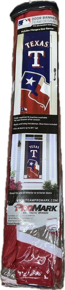 Designer Texas Rangers Door Banner MLB Size ONE SIZE - 1 Thumbnail
